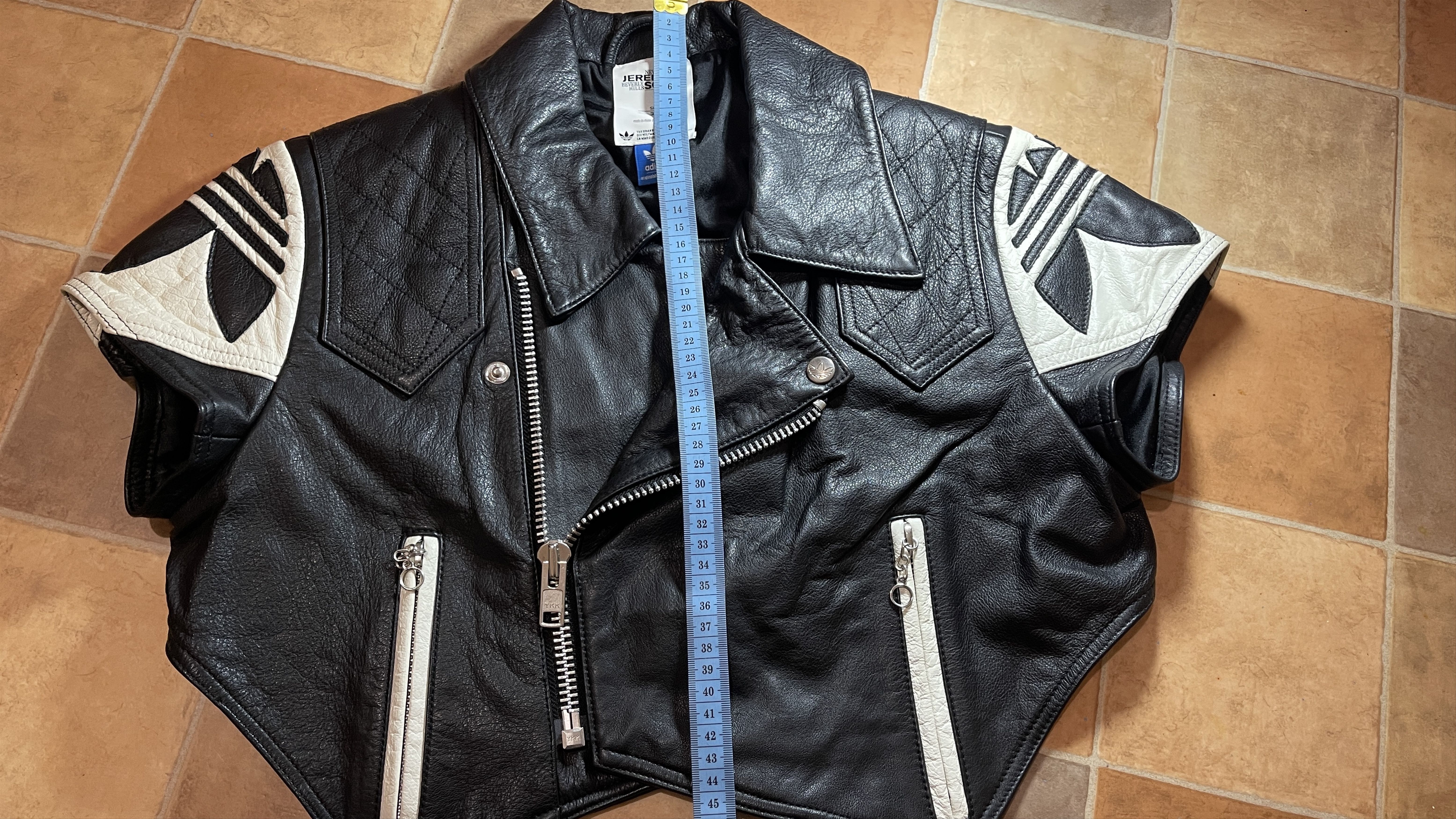 Adidas × Jeremy Scott Adidas Jeremy Scott leather biker jacket, Wings vest, O27140 Size S / US 4 / IT 40 - 18 Thumbnail