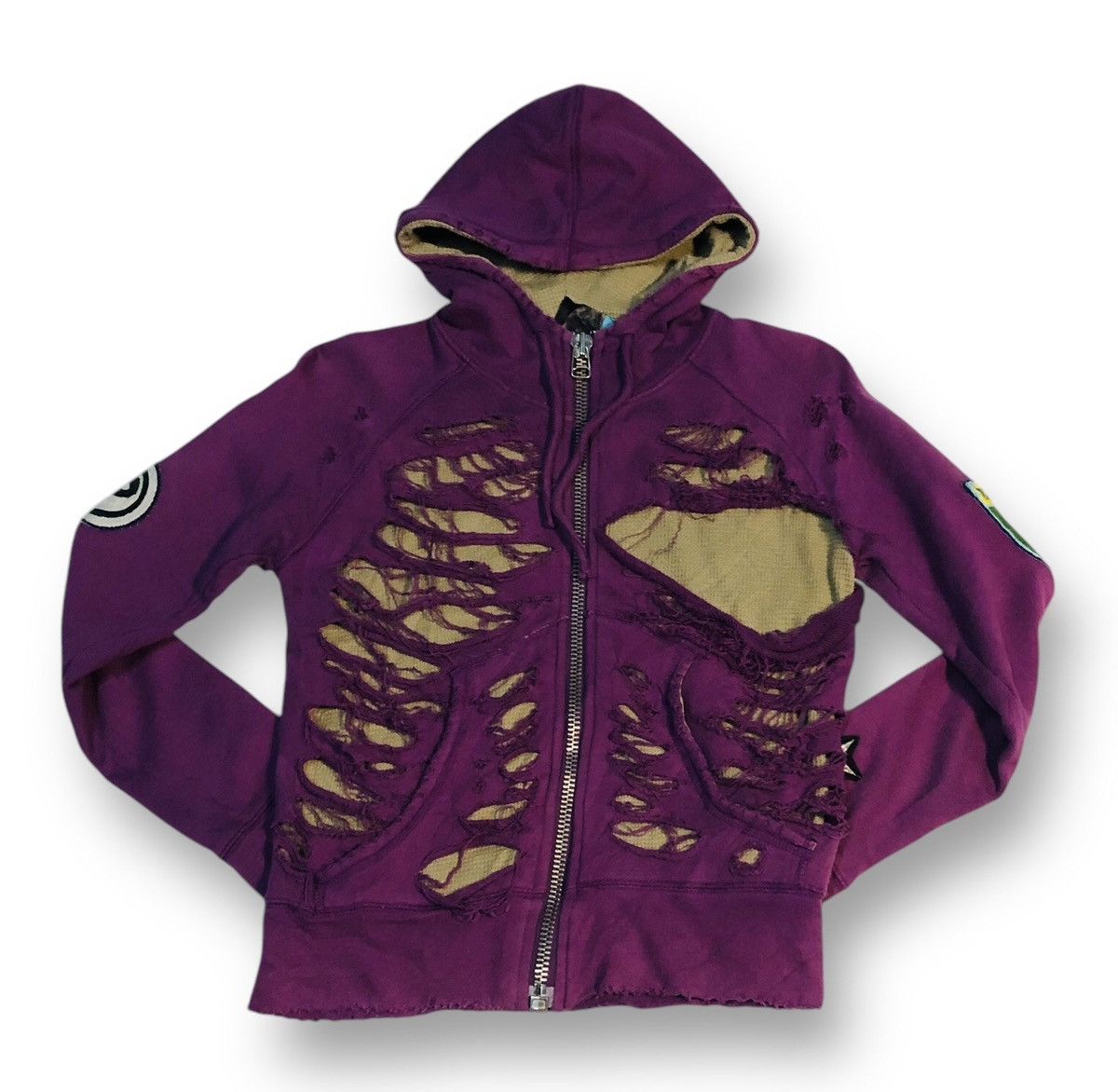 Japanese Brand Jose Wong ABCD Purple Zip-Up Hoodie | Grailed