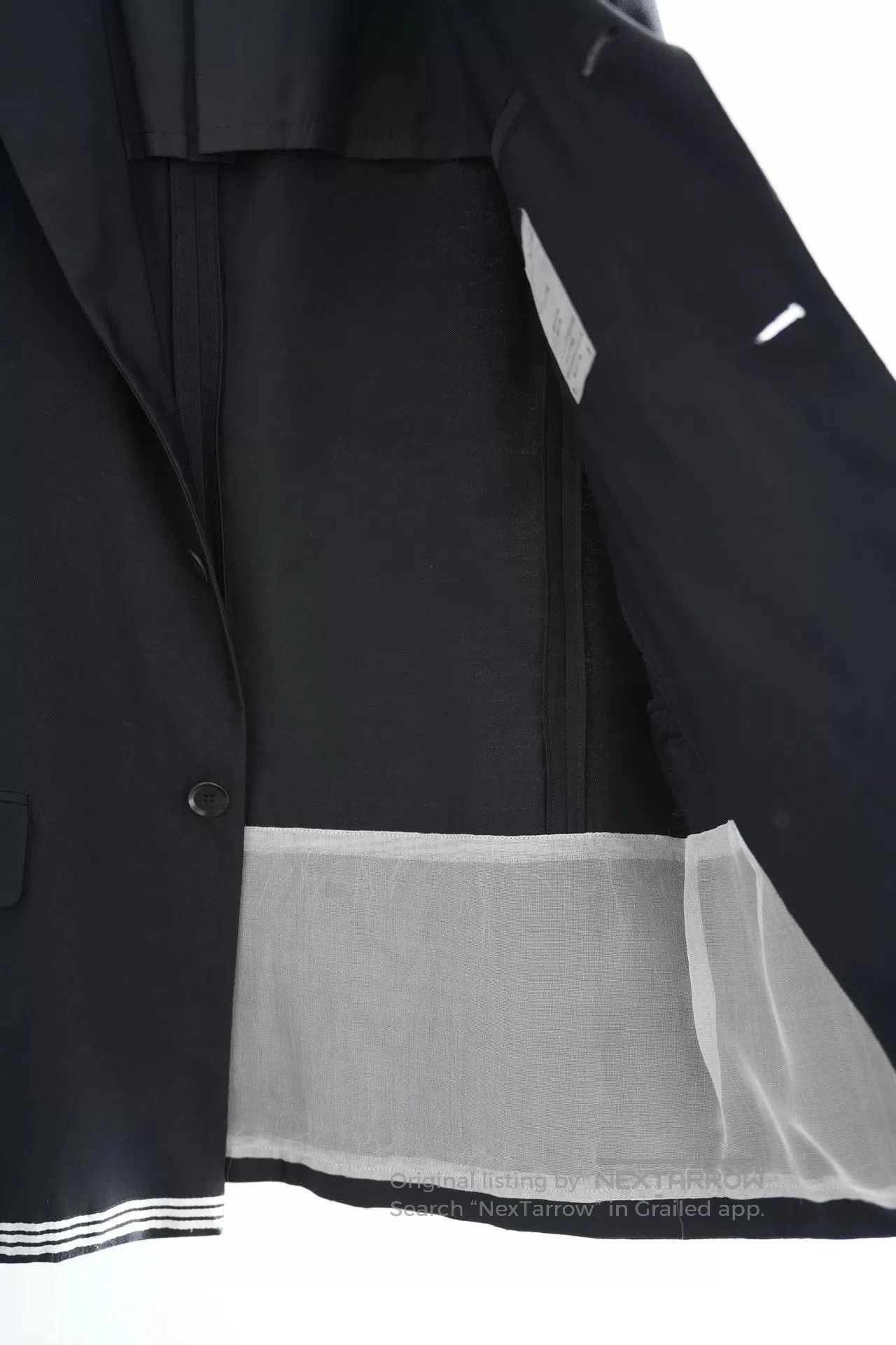 Yohji Yamamoto Yohji Yamamoto Striped Suit Jacket. Size US L / EU 52-54 / 3 - 7 Thumbnail