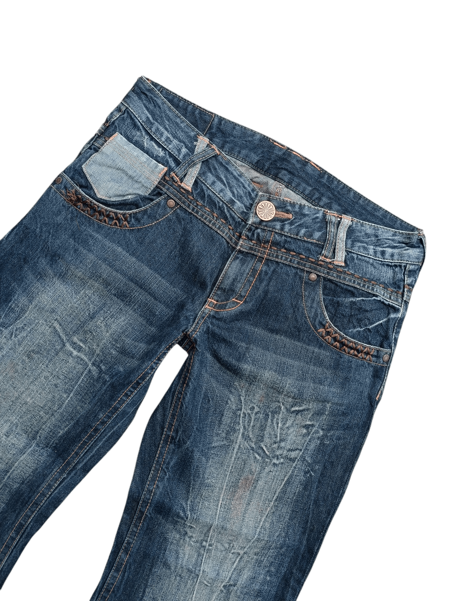 Hysteric Glamour × Japanese Brand × Tornado Mart Flare Japanese Brand Native Embroidery Low Rise Boot Cut Size US 32 / EU 48 - 8 Thumbnail
