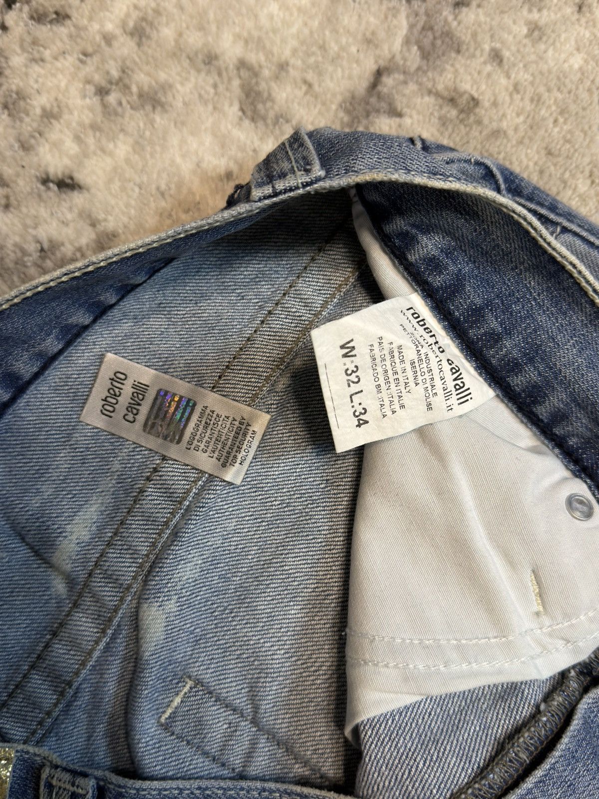 Roberto Cavalli Archive Roberto Cavalli Disstresed Y2K Jeans Dolce Hedi Raf Size US 32 / EU 48 - 21 Thumbnail