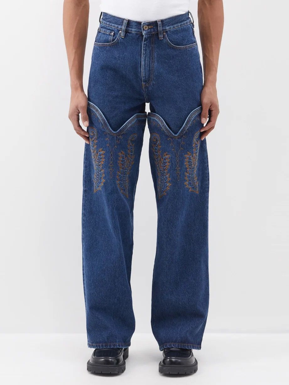パンツ y/project Cowboy jeans Y/PROJECT ワイプロジェクト 22SS COWBOY CUFF JEANS カウボーイ