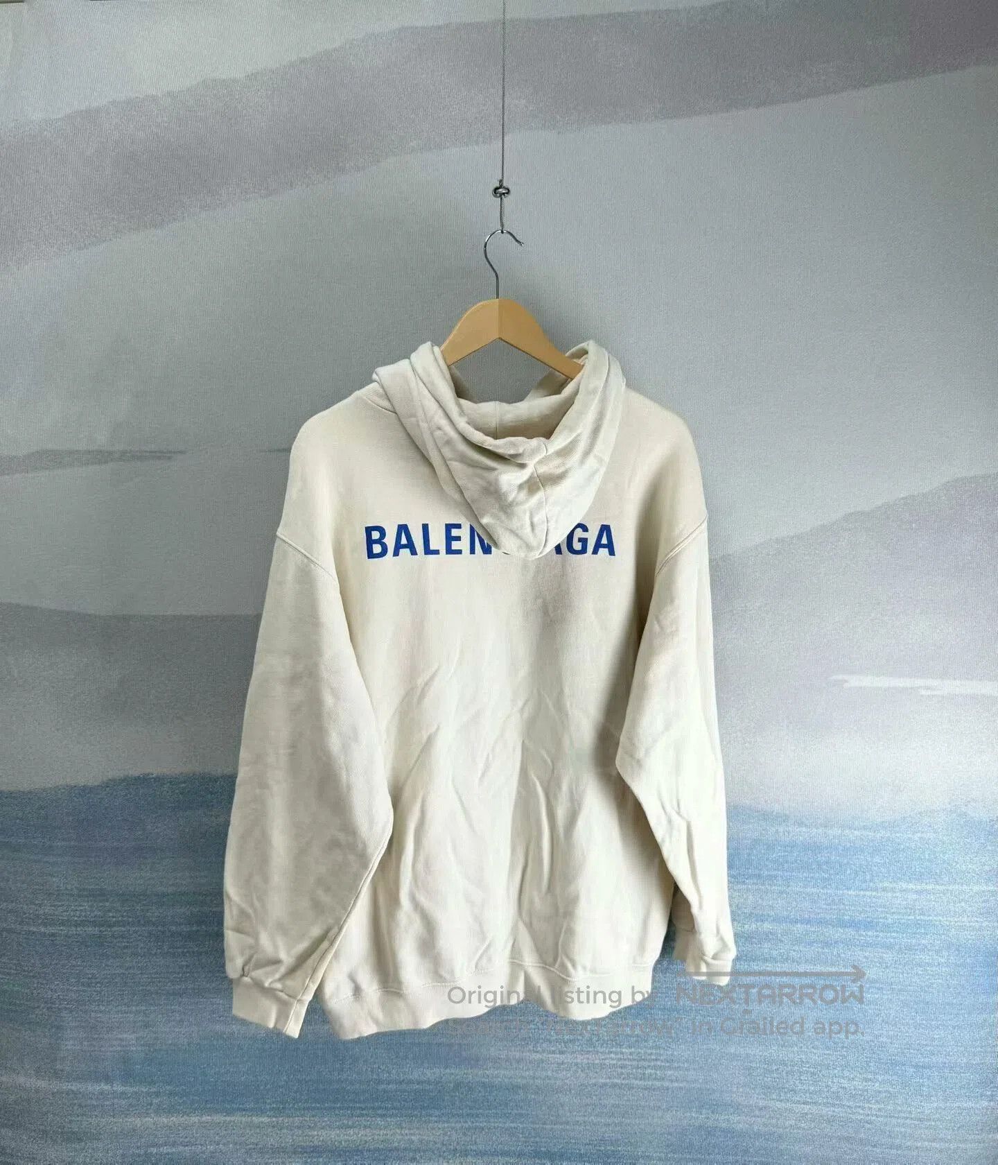 Balenciaga balenciaga logo hoodie in off-white color. Size US M / EU 48-50 / 2 - 3 Thumbnail