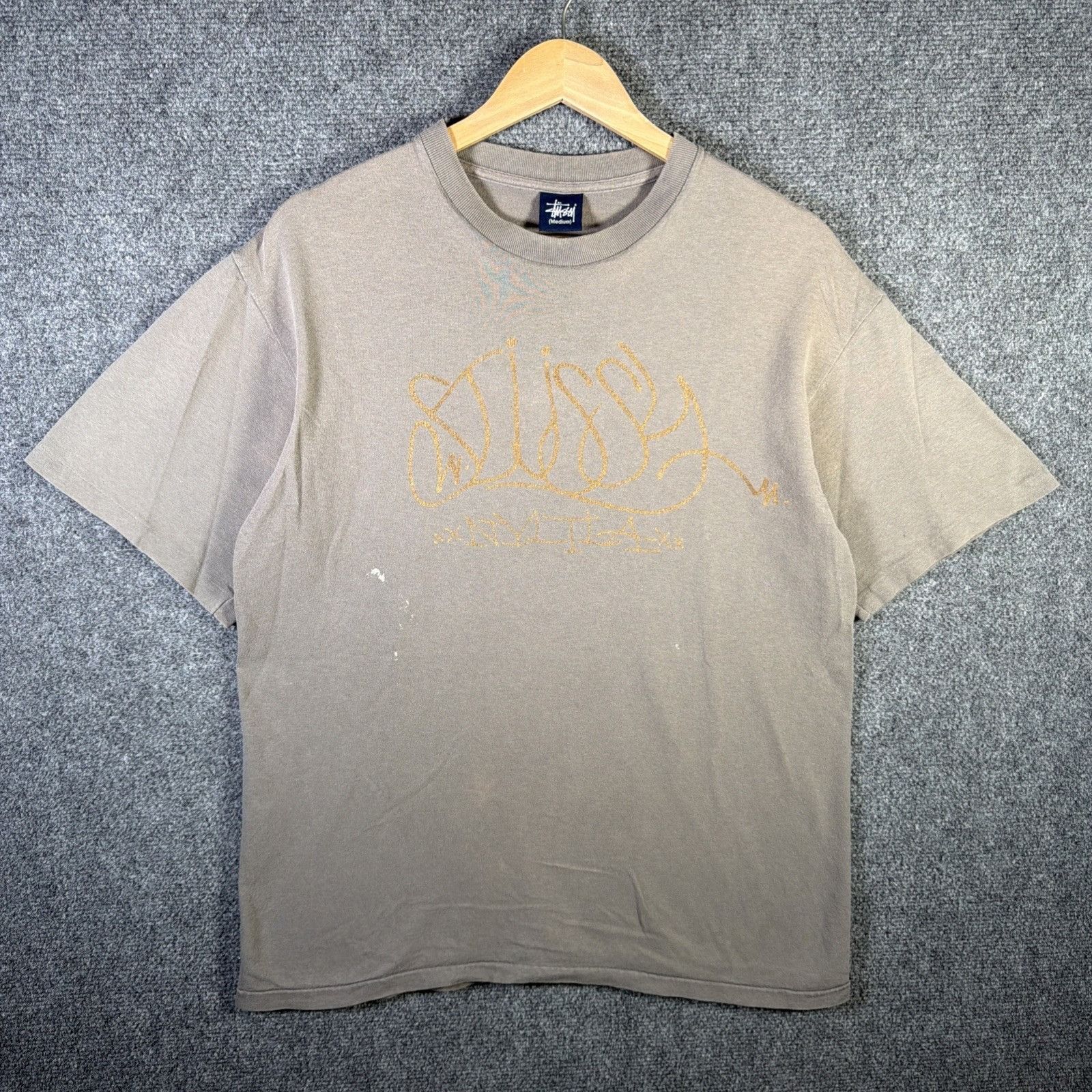 Stussy Vintage Stussy Shirt Mens Medium Gray 90s International Surf Size US M / EU 48-50 / 2 - 2 Thumbnail