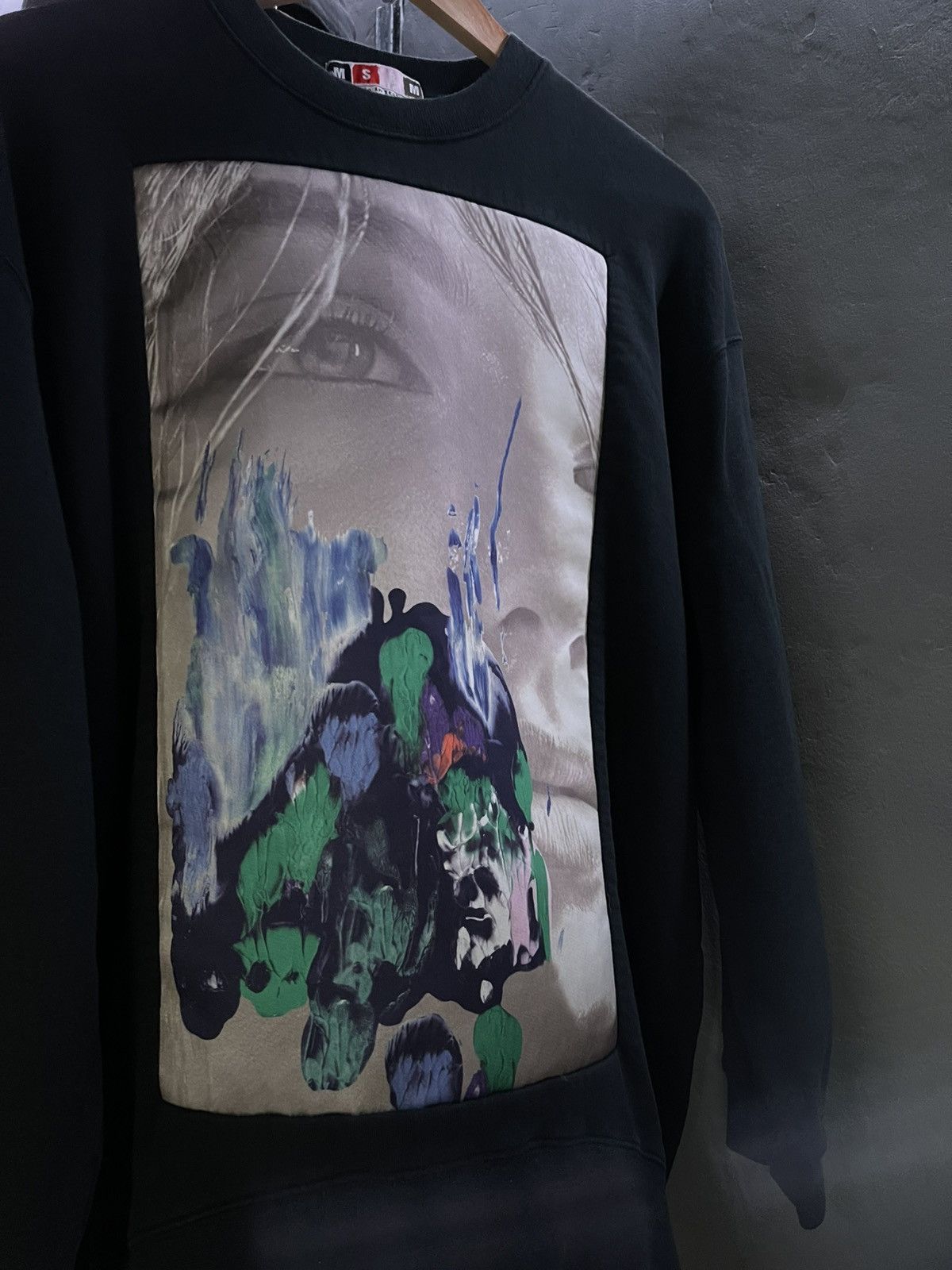 MSGM MSGM Graphic Print Oversized Pullover Crew Neck Sweatshirt Size US S / EU 44-46 / 1 - 1 Thumbnail