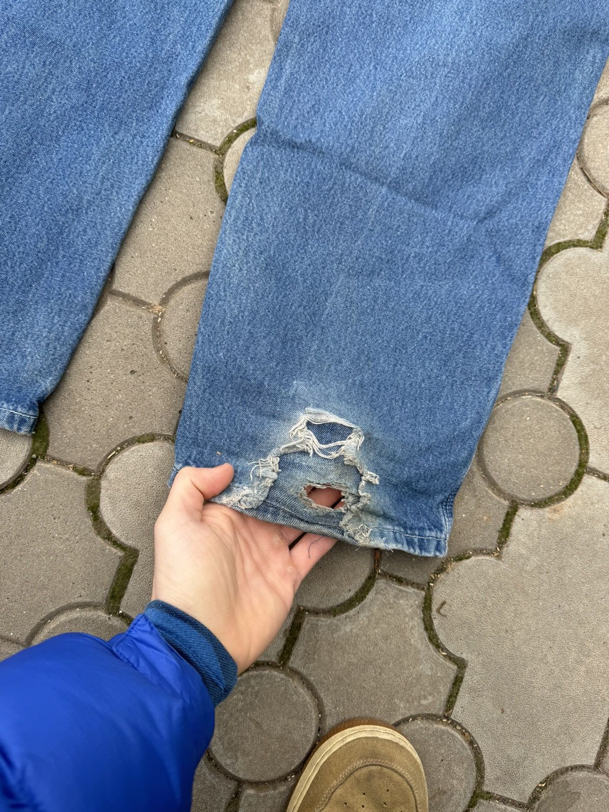 Carhartt × Carhartt Wip × Vintage Vintage Distressed Carhartt Carpenter Work Pant USA Size US 32 / EU 48 - 8 Thumbnail