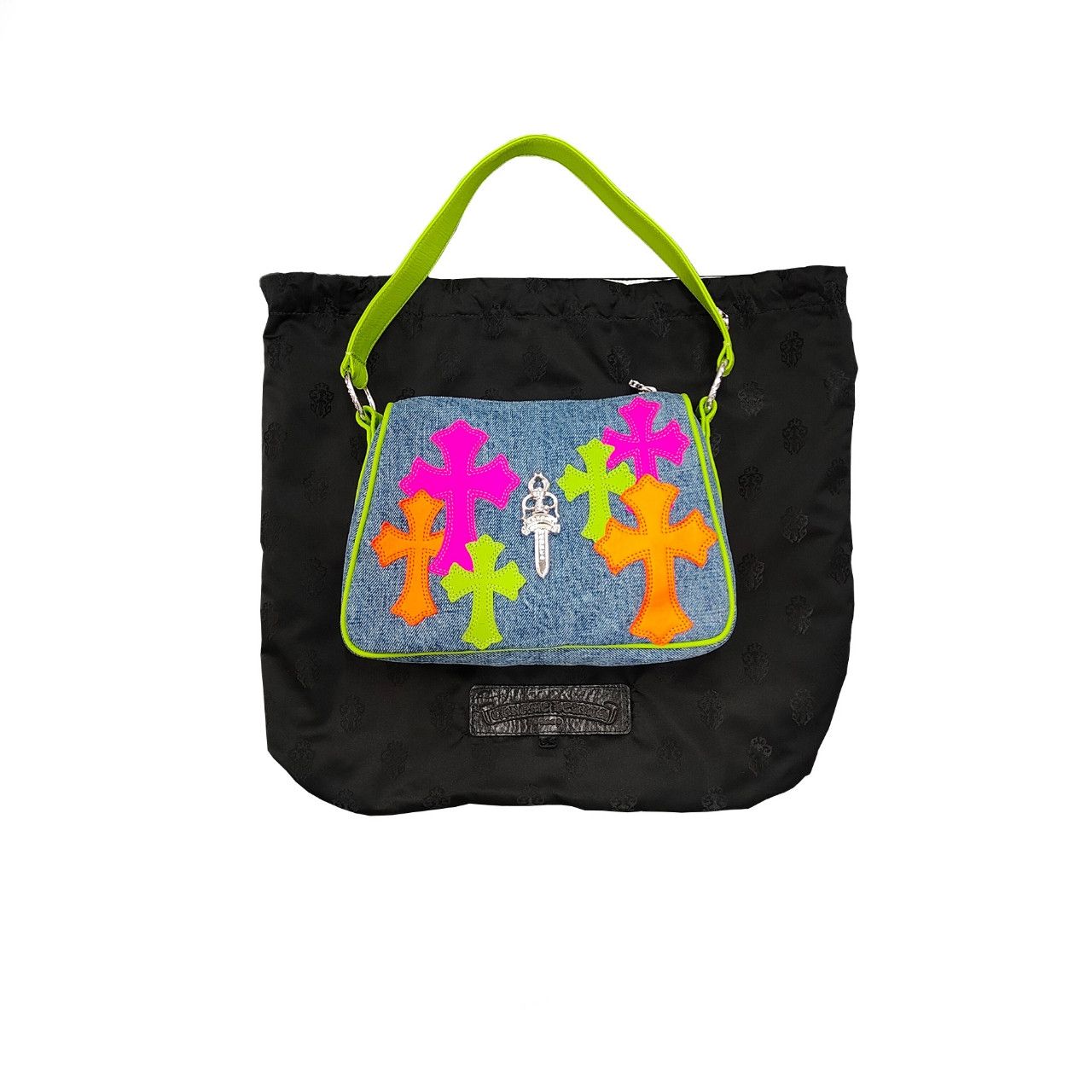 Chrome Hearts Miami Art Basel Cross Patch Nugget Bag