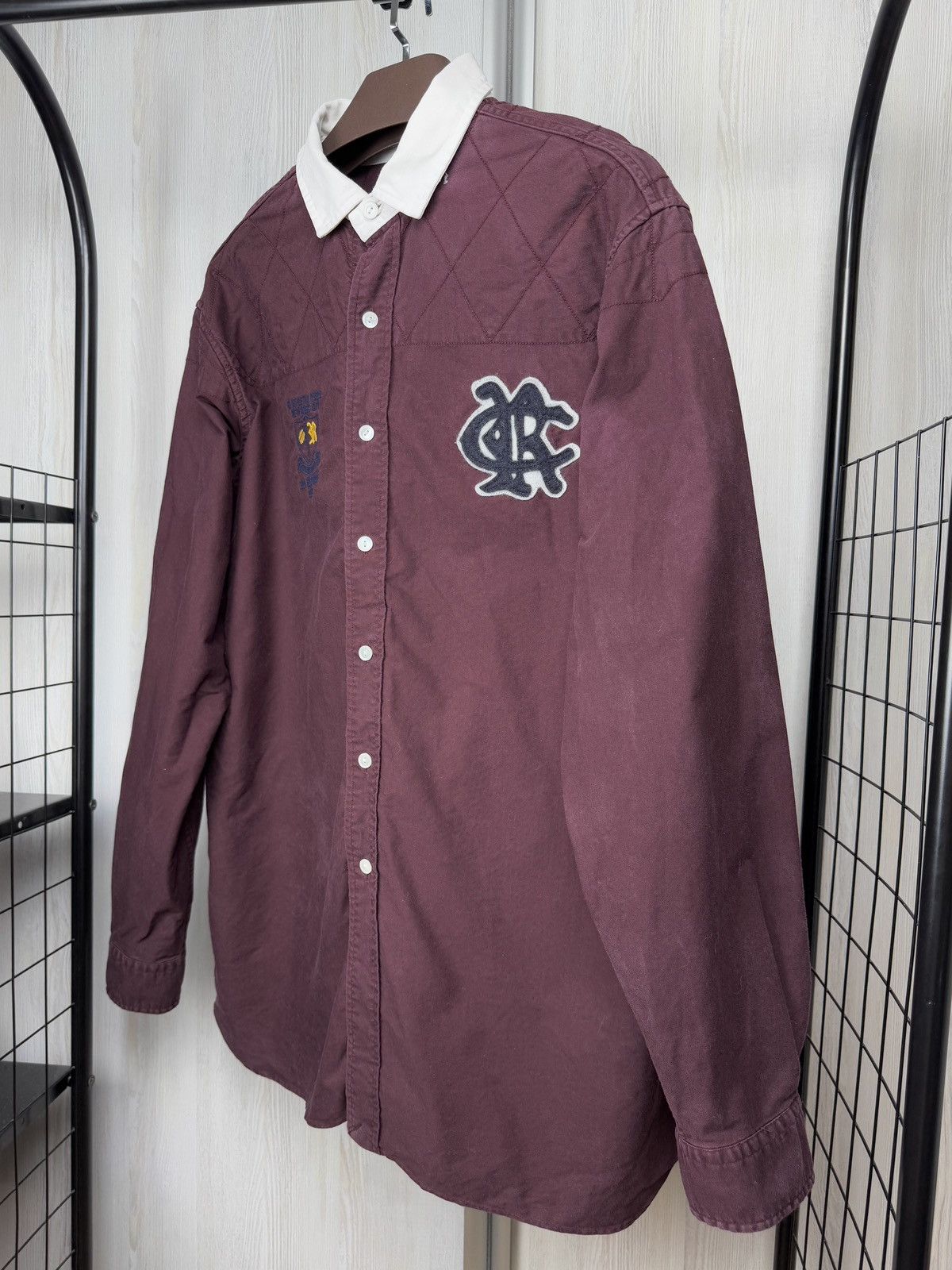 Polo Ralph Lauren Polo Ralph Lauren vintage 90s Bleecker quilted rugby shirt Size US XL / EU 56 / 4 - 5 Thumbnail