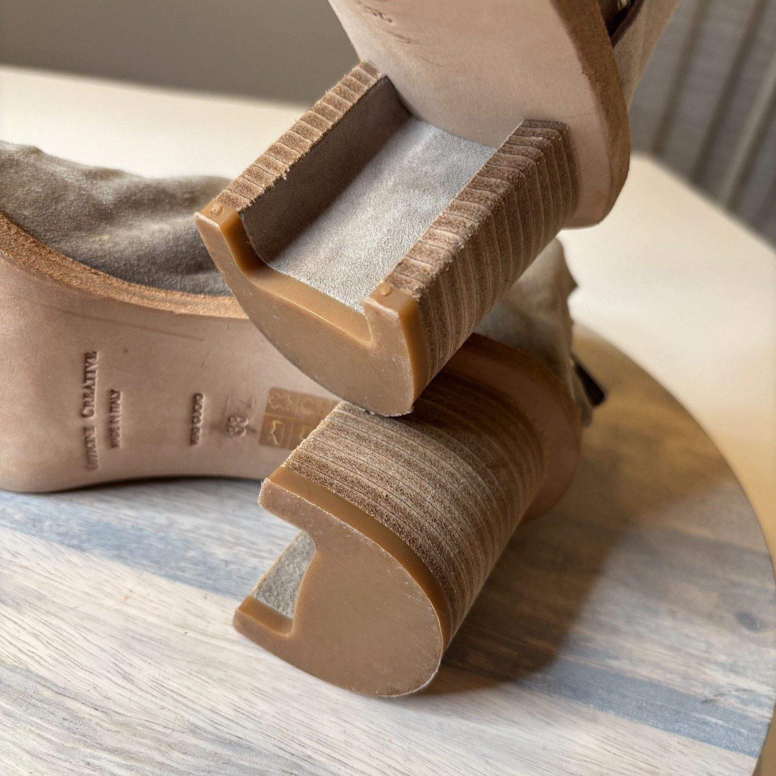 Officine Creative Officine Creative Suede Peep-Toe Ankle Bootie EU 38 US 8 Size US 8 / IT 38 - 8 Thumbnail
