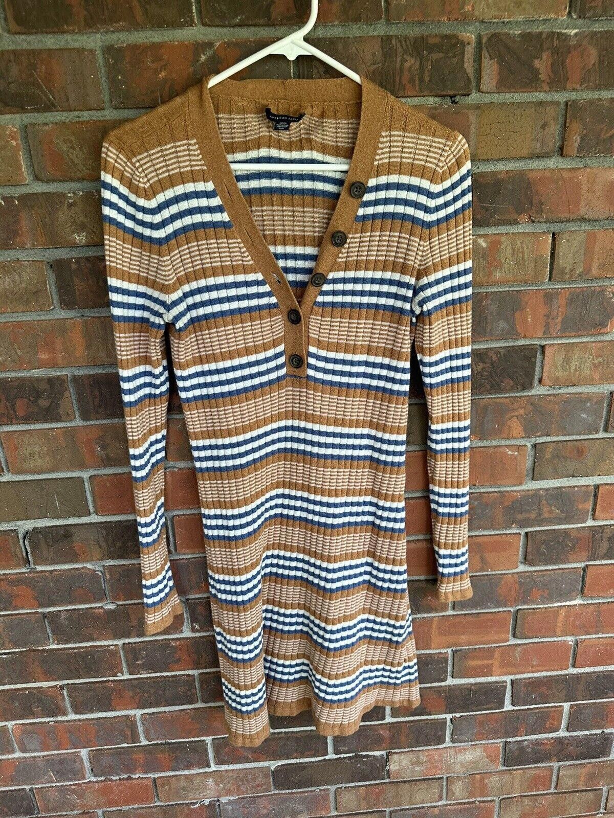 American Eagle Outfitters Vintage American Eagle Dress Striped Medium Size M / US 6-8 / IT 42-44 - 1 Thumbnail