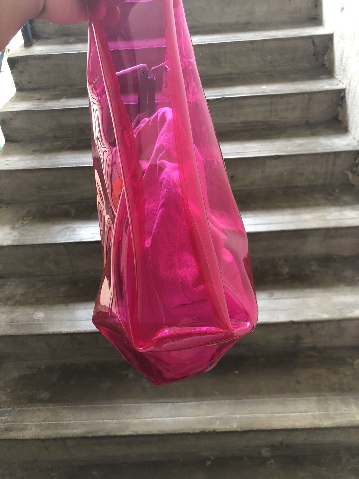 Yohji Yamamoto Rare❗️Ys by Yohji Yamamoto Big Logo Transparent PVC Tote Bag Size ONE SIZE - 17 Thumbnail