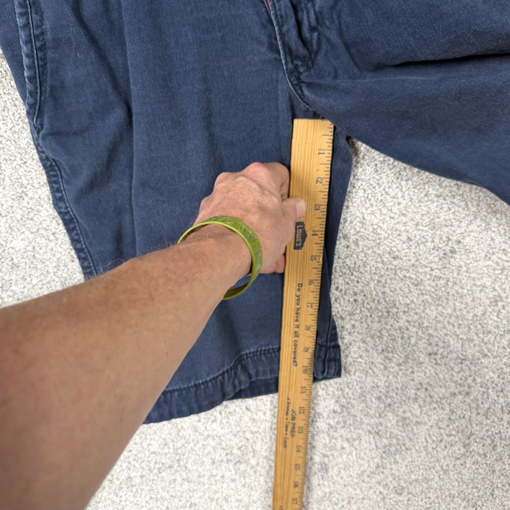 Aeropostale Aeropostale Chino Shorts Mens 29 Regular Flat Front Navy Blue Canvas 10 Inseam Pocket Drawstring Casual Style Fashion Shorts Mens Size US 29 - 4 Thumbnail