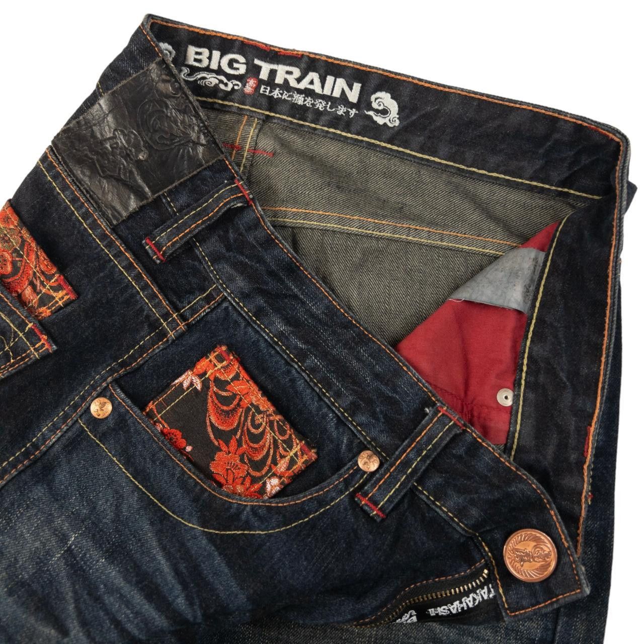 Other Vintage Big Train Embroidered Patch Japanese Denim Jeans W33 Size US 33 - 6 Thumbnail