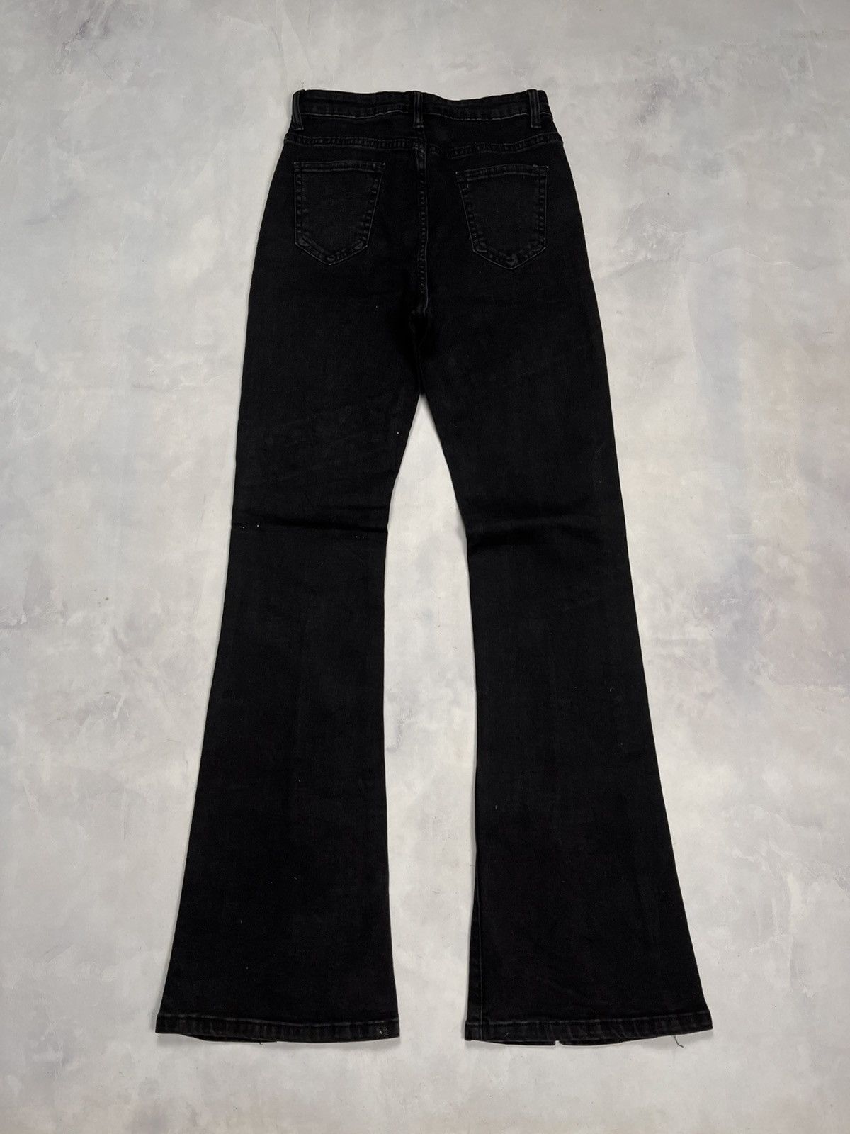 Japanese Brand 2000s Flared Denim Black Size US 26 / EU 42 - 6 Thumbnail