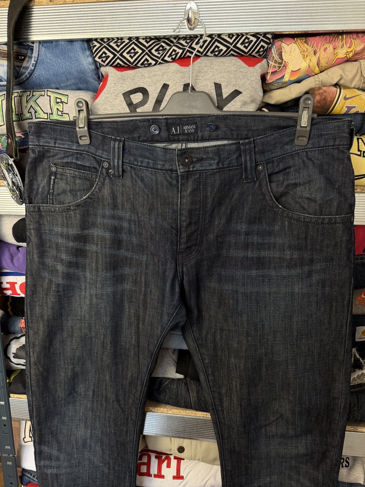 Armani Vintage Armani Jeans Distressed Y2k Fire Jeans Pants Size US 38 / EU 54 - 3 Thumbnail