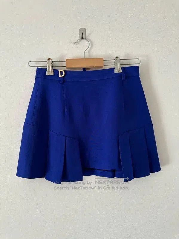 DSQUARED2 Blue Polyester Flared Skirt .