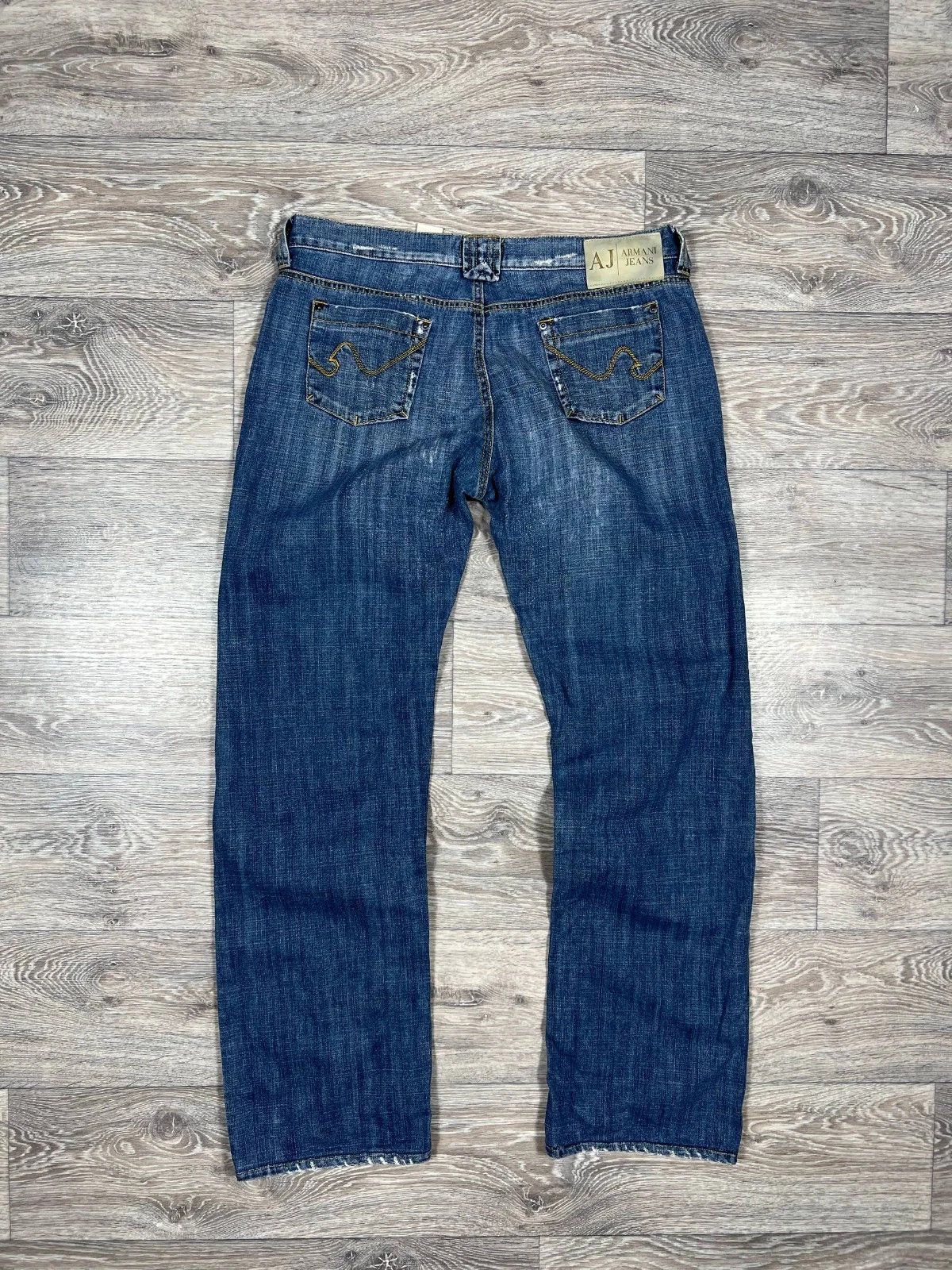 Armani Womens Armani Jeans Vintage Denim Pants Y2K logo distressed Size 30" / US 8 / IT 44 - 1 Thumbnail