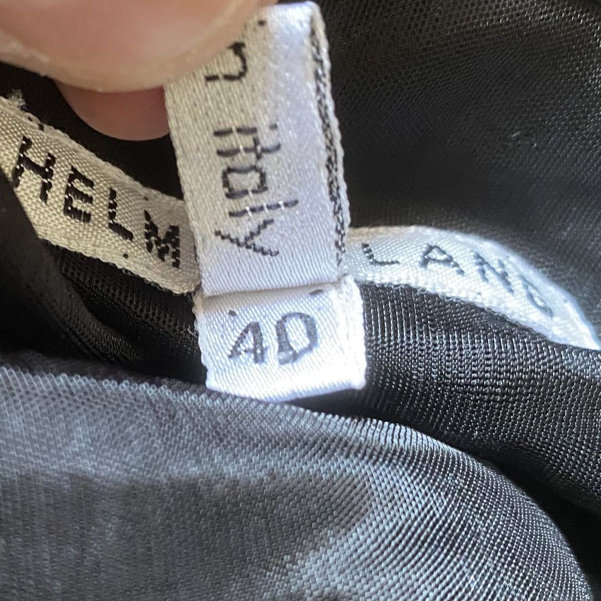 Helmut Lang Archive 1992 Twisted Gathered Layer Sheer Top Size M / US 6-8 / IT 42-44 - 10 Thumbnail