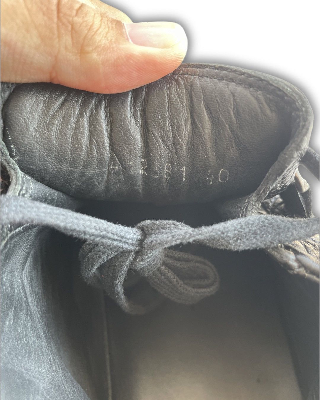 Balenciaga Balenciaga Arena Black Leather High Top Sneakers Size US 8 / EU 41 - 7 Thumbnail
