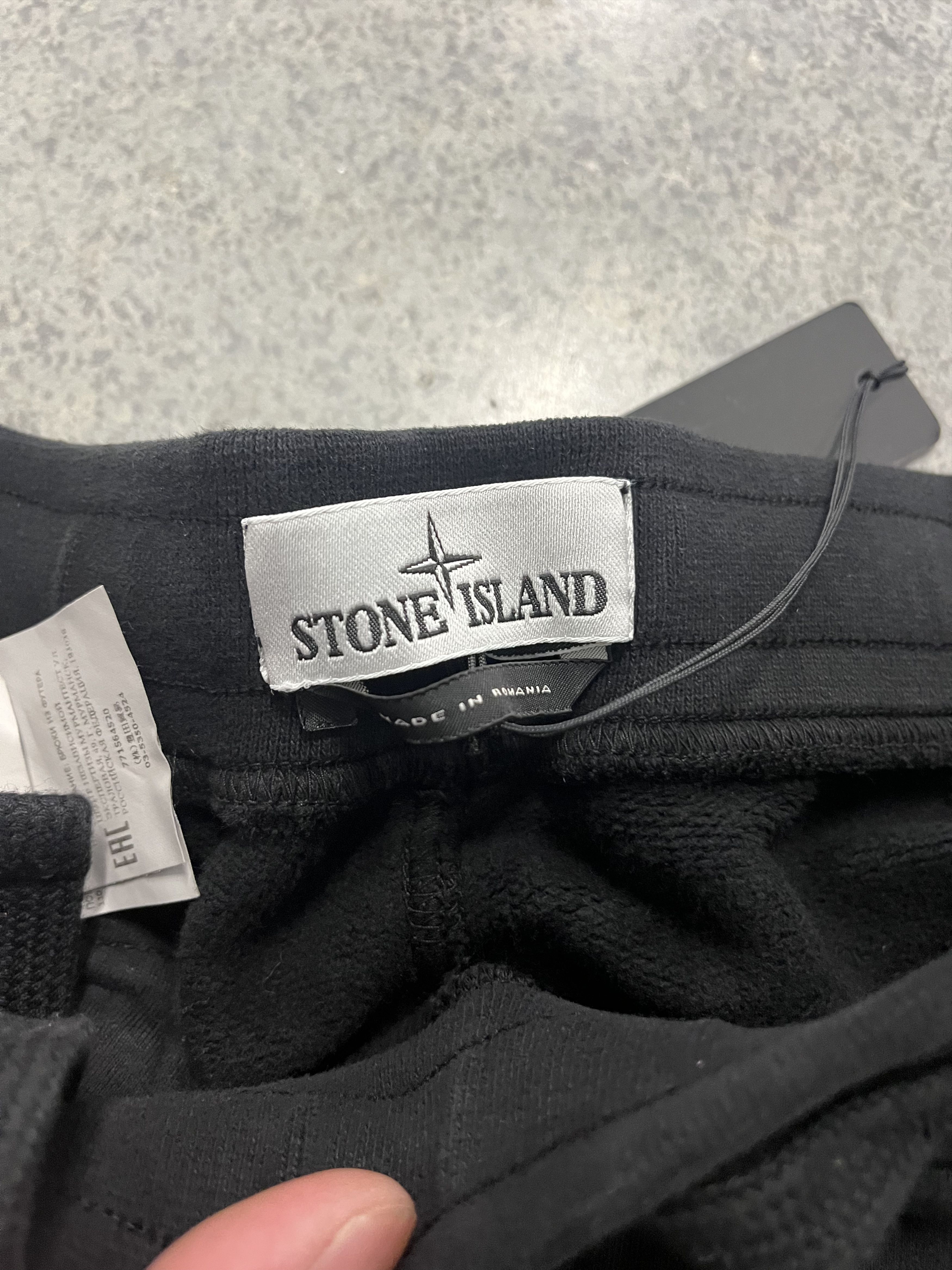 Stone Island Stone Island Brushed Cotton Fleece Slim Fit Sweatpant XL BLK Size US 36 / EU 52 - 4 Thumbnail