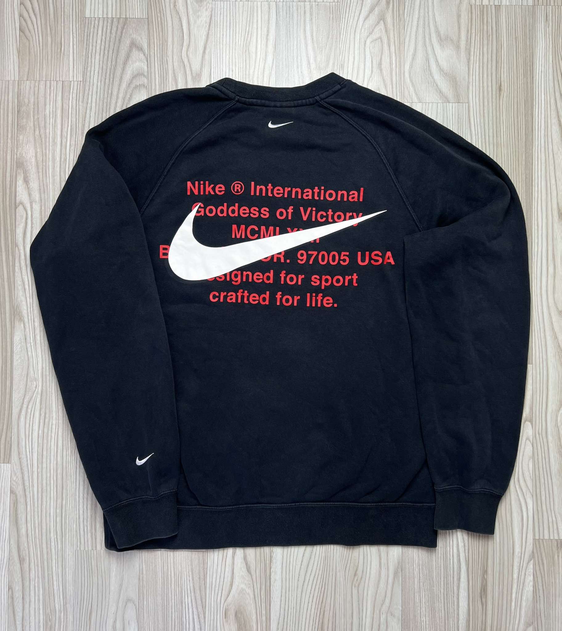 Nike Vintage Nike Swoosh Embroidery Logo Sweatshirt 💥🔥 Size US M / EU 48-50 / 2 - 1 Thumbnail