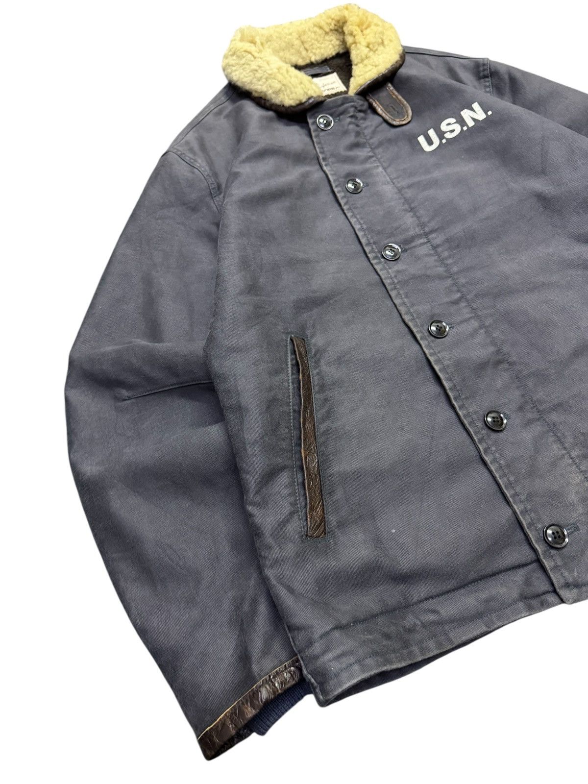 Avirex Vintage Avirex Reproduction U.S Navy (U.S.N) N-1 Deck Jacket Size US XL / EU 56 / 4 - 3 Thumbnail