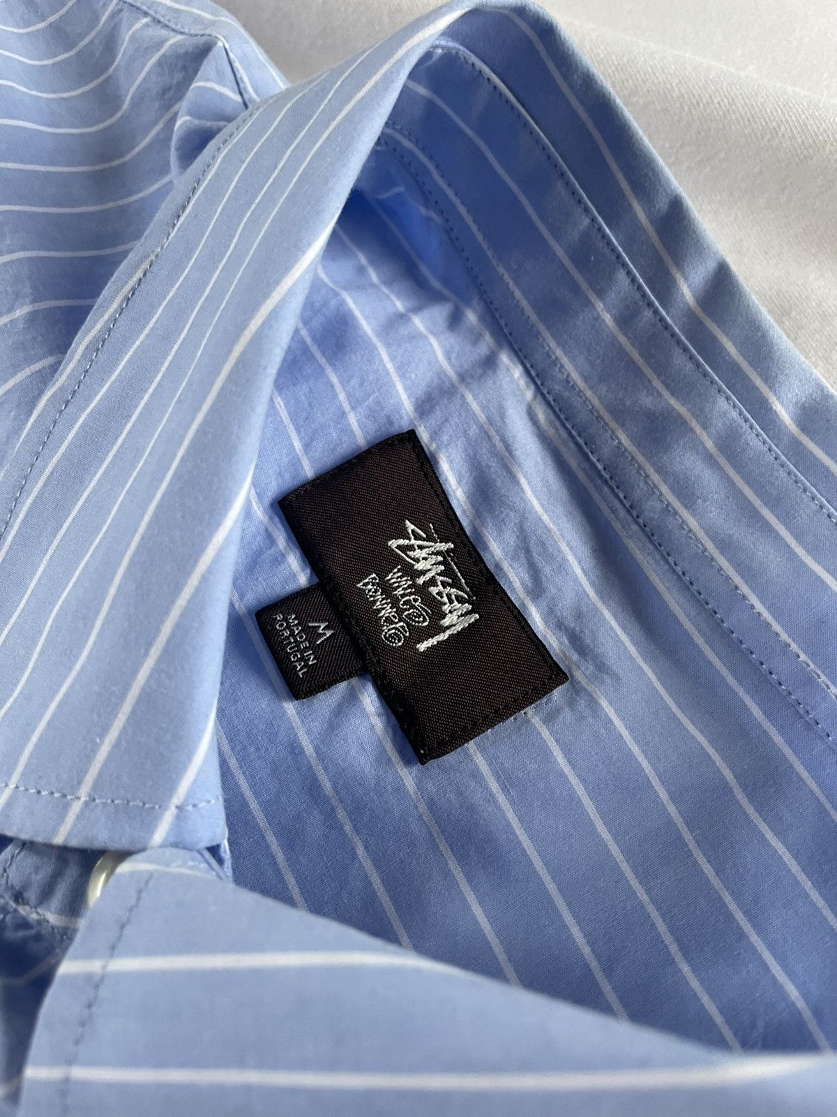 Stussy × Wales Bonner Stussy x Wales Bonner Poplin Shirt - FW25 Size 42L - 7 Thumbnail