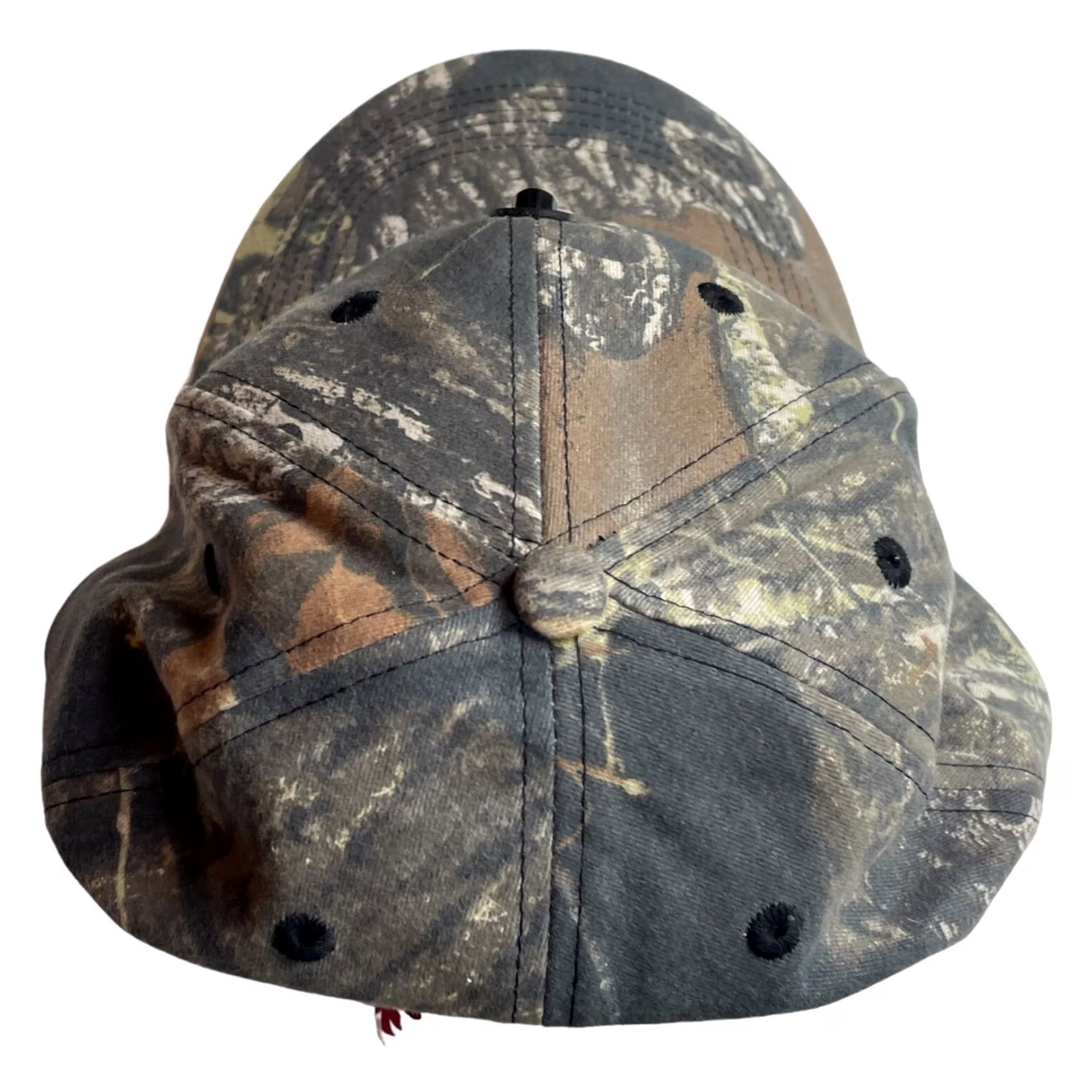Vintage VINTAGE Catapillar Rare Baseball Hat Cap W/Built In Flashlight Green Camouflaged Men's Size ONE SIZE - 6 Thumbnail