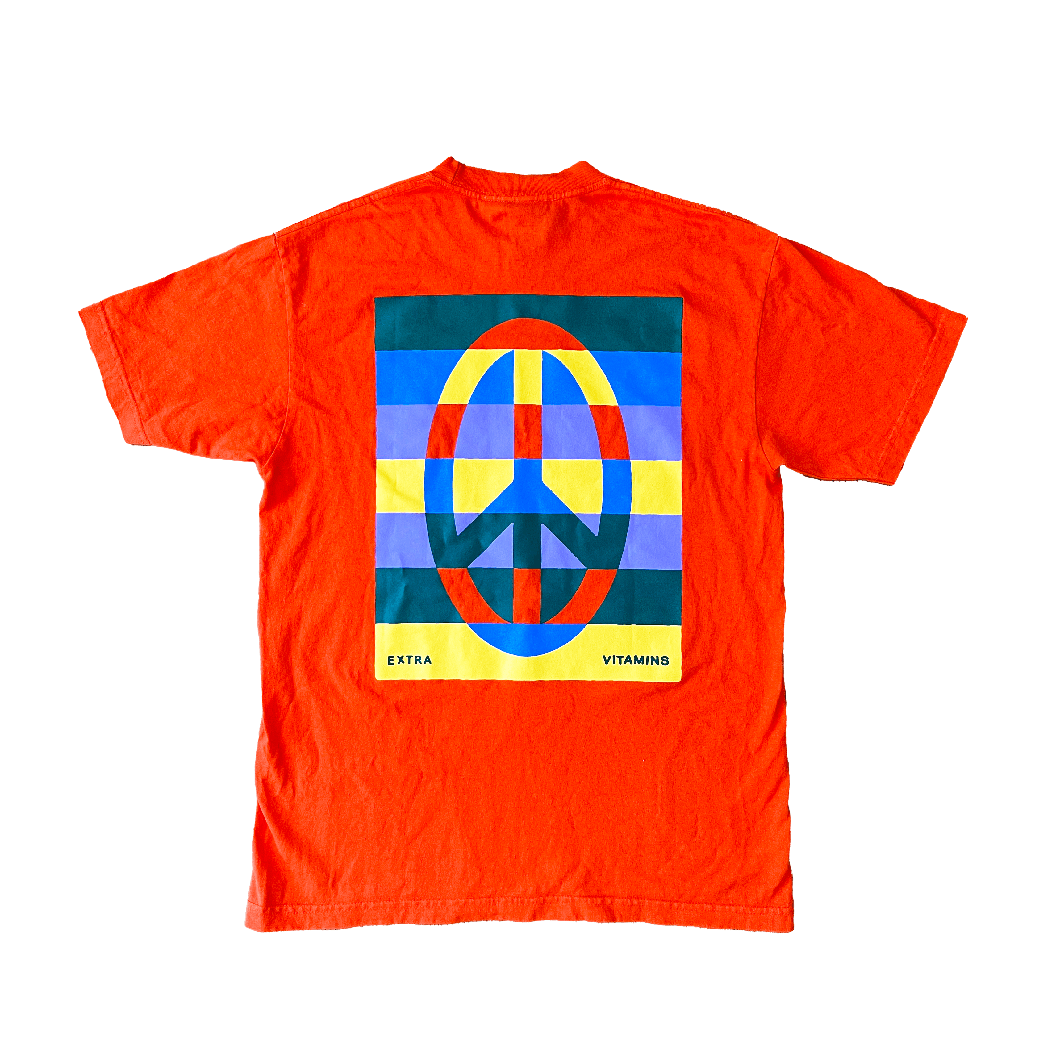Extra Vitamins Extra Vitamins Peace Tee in Orange Size M Size US M / EU 48-50 / 2 - 2 Thumbnail