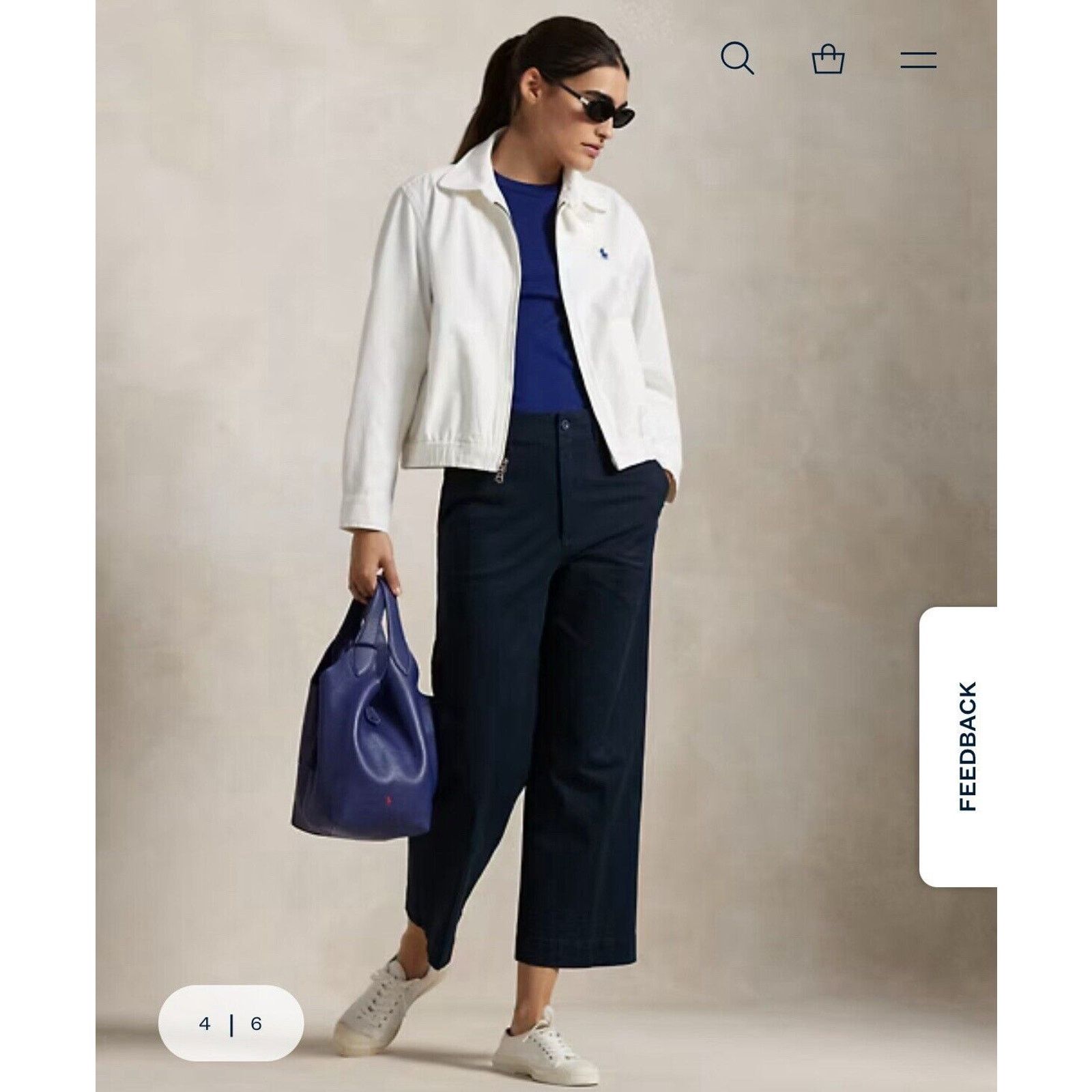 Polo Ralph Lauren NWT Polo Ralph Lauren Women's Cotton Twill JACKET White XS Size XS / US 0-2 / IT 36-38 - 2 Thumbnail