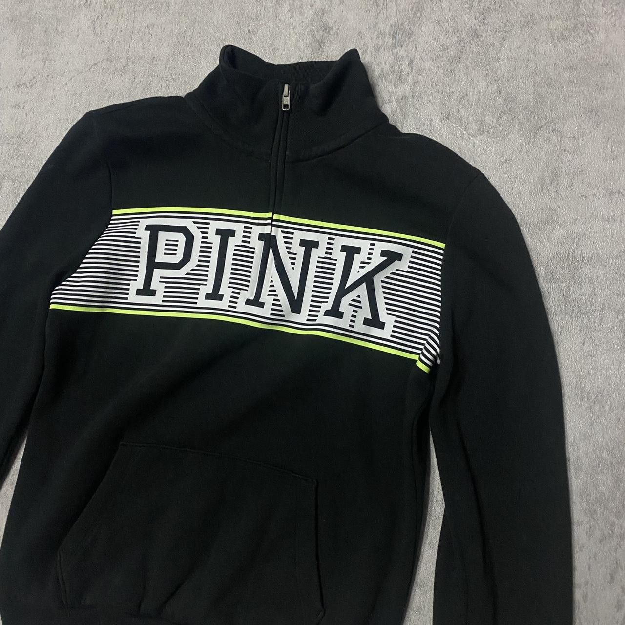 Victoria's Secret Black and yellow Victoria's Secret PINK zip up sweatshirt Size XS / US 0-2 / IT 36-38 - 2 Thumbnail