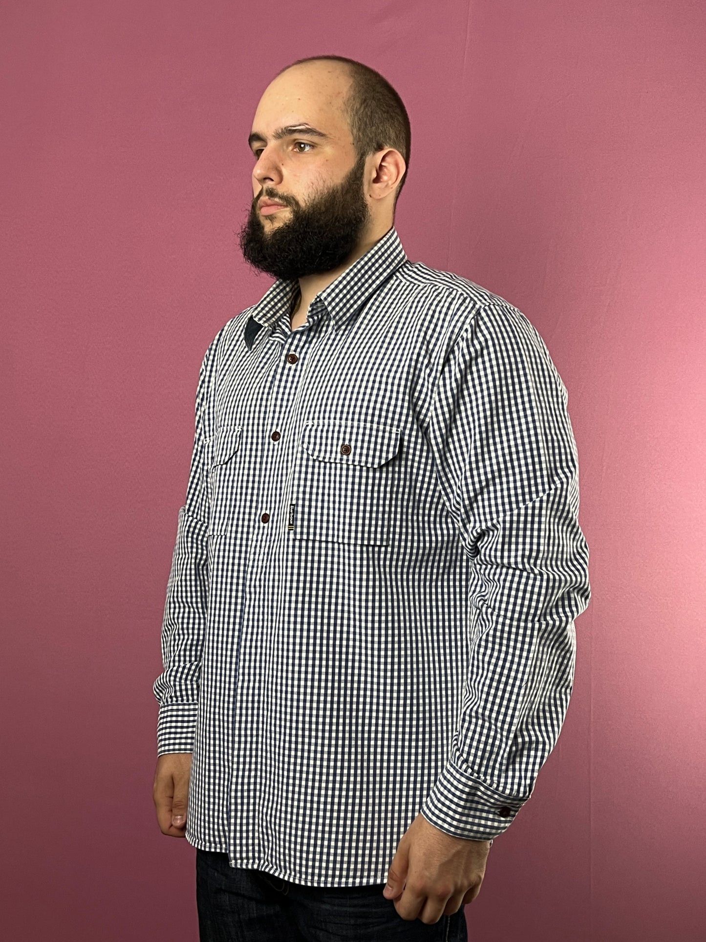 Barbour × Vintage Barbour International Vintage Men's Check Shirt - XXL Size US XXL / EU 58 / 5 - 2 Thumbnail