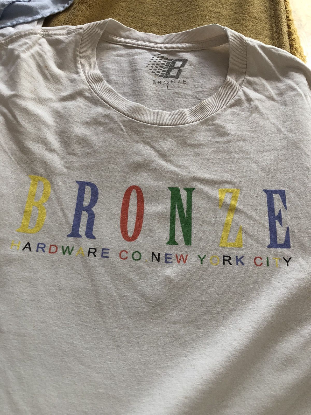 Bronze 56k BRONZE56k NYC CLASSIC SPELLOUT LOGO VINTAGE TEE SHIRT Size US L / EU 52-54 / 3 - 2 Thumbnail