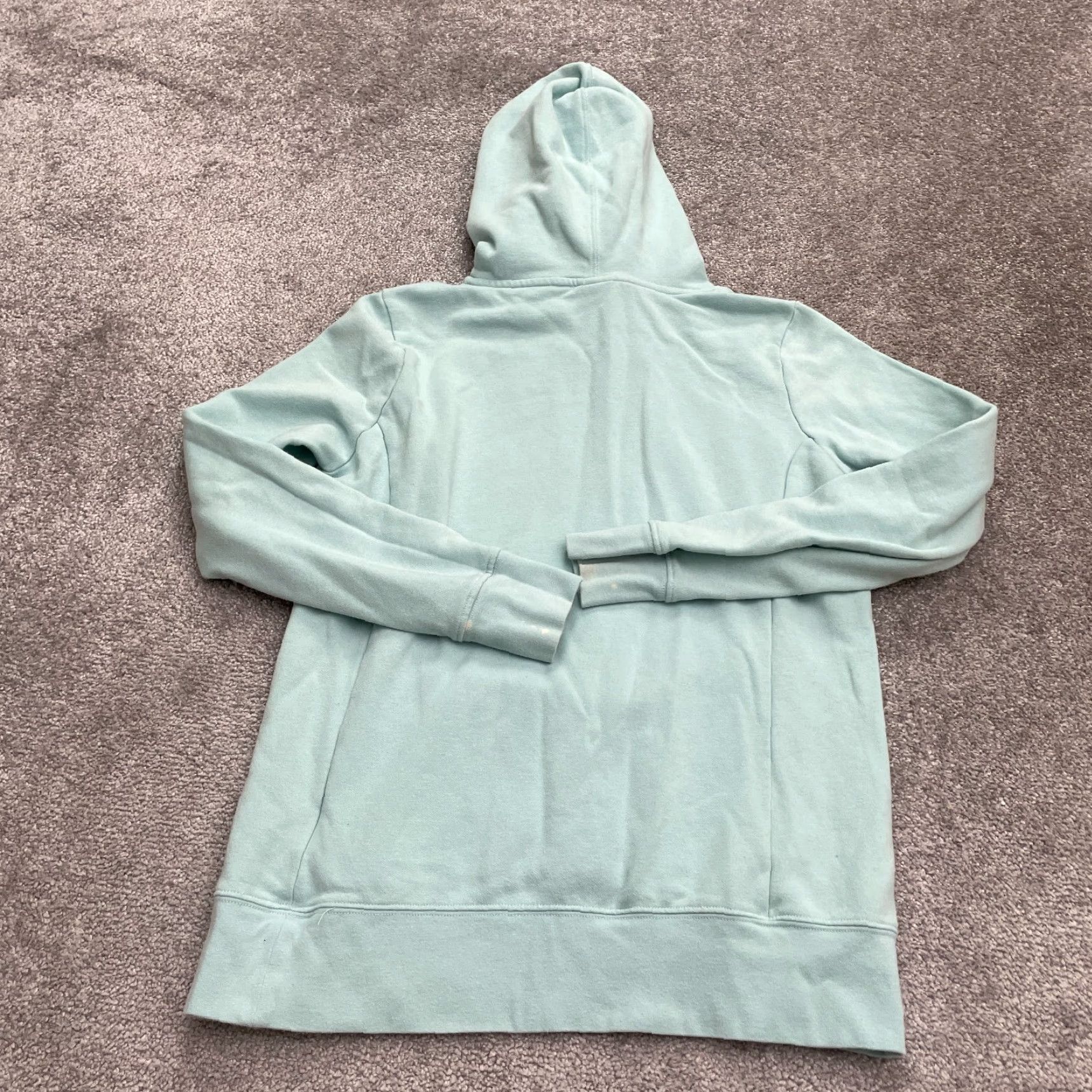 The North Face The North Face Hoodie Sweatshirt Womens Medium Blue Graphic Fleece Pullover Size M / US 6-8 / IT 42-44 - 2 Thumbnail