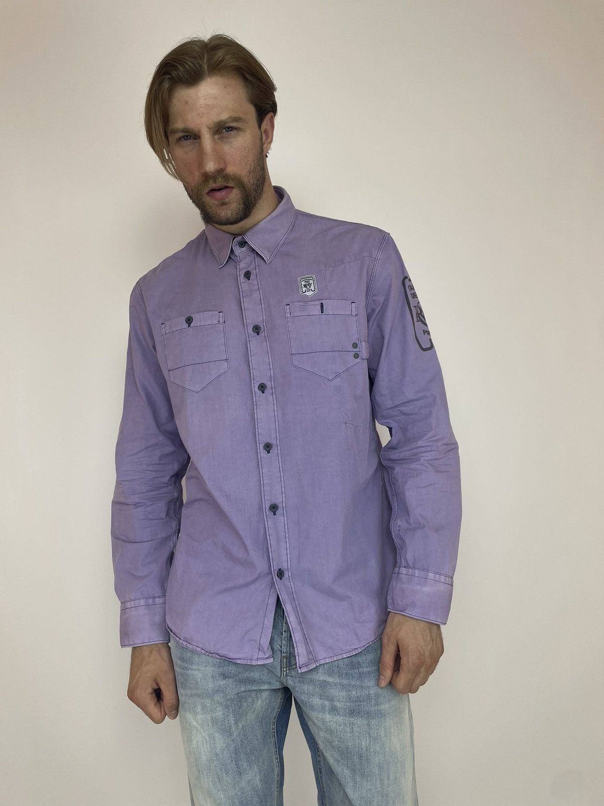 G-Star G-Star RAW WORK LAWRENCE SHIRT L/S Mens size 2XL Size US XXL / EU 58 / 5 - 2 Thumbnail