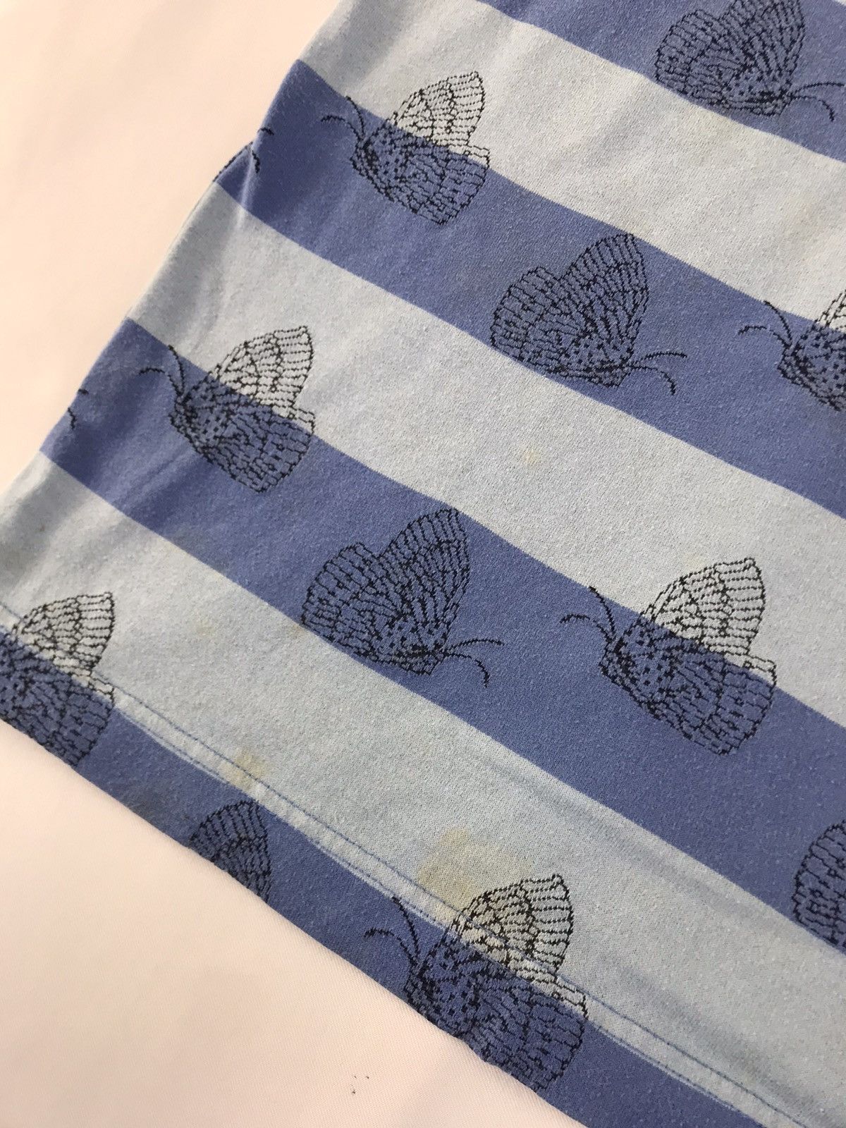 Christian Dior Monsieur 90s Christian Dior Monsieur Striped Butterfly Blue Polo Tee Size US XL / EU 56 / 4 - 10 Thumbnail
