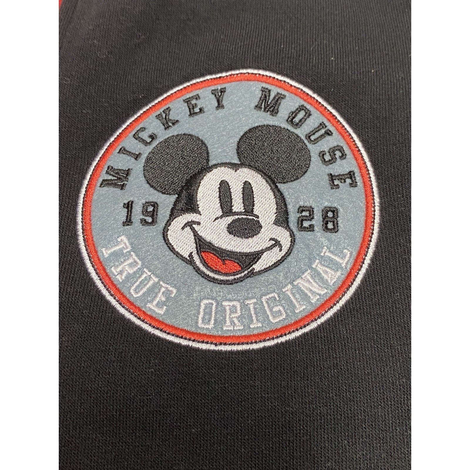 Disney NWT Disney Mickey Mouse Black/Red Bomber Jacket - Size L Size US L / EU 52-54 / 3 - 3 Thumbnail