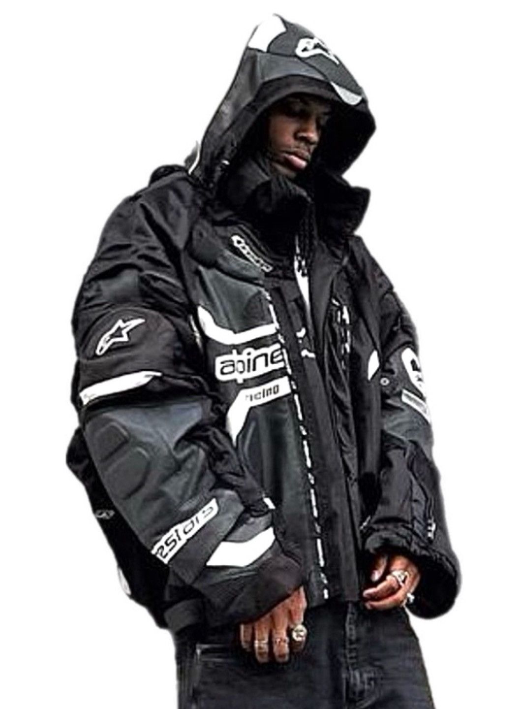 Custom Nike The Anarchy Anarchy Air Nike Tokyo Swoosh Bomber Jacket Yeezus Tour Grailed