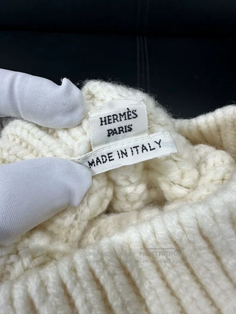 Hermes Hermes White knitwear Size XS / US 0-2 / IT 36-38 - 5 Thumbnail