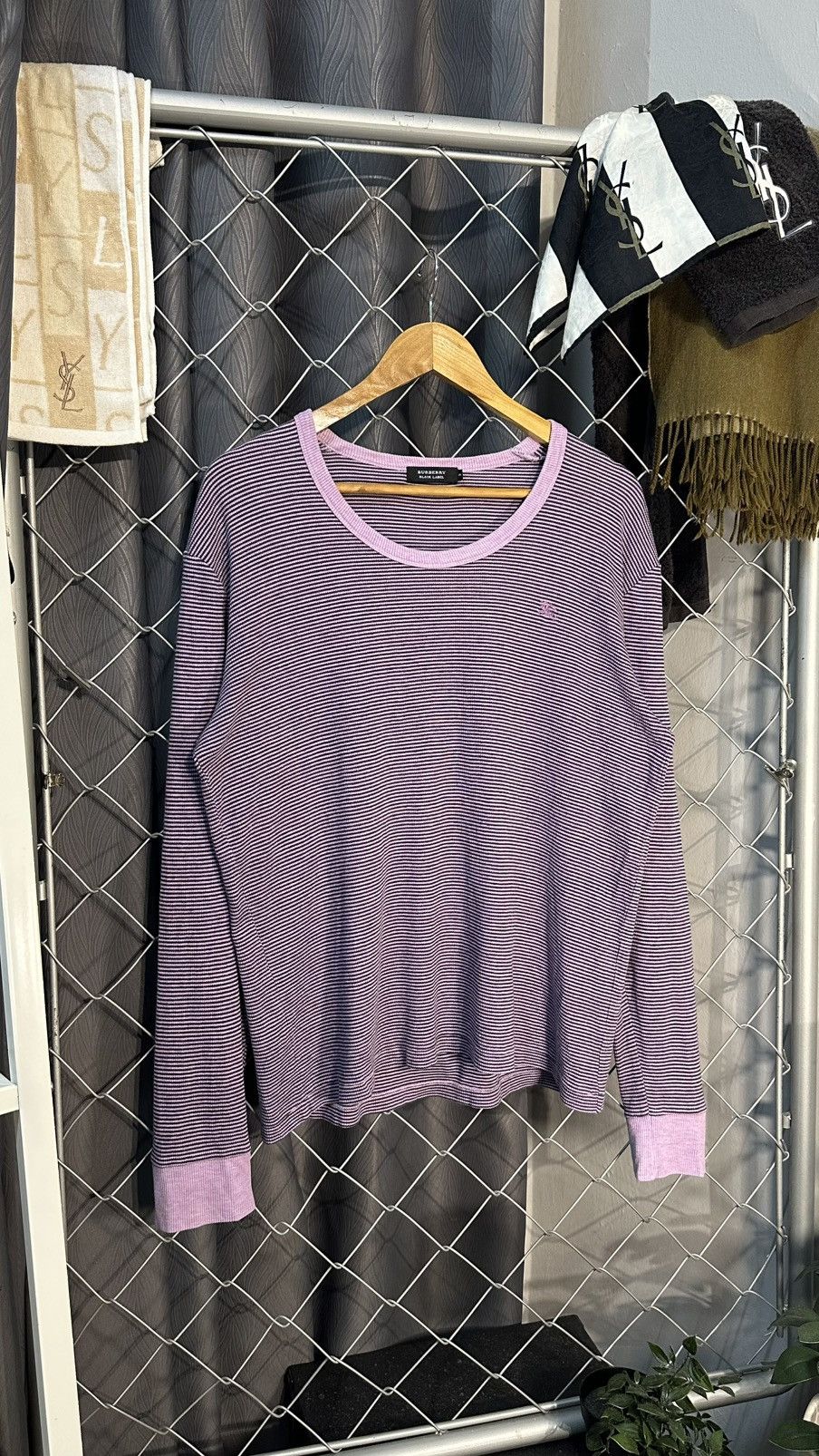 Burberry Burberry Black Label Long-Sleeve Striped T-shirt Size M / US 6-8 / IT 42-44 - 1 Thumbnail