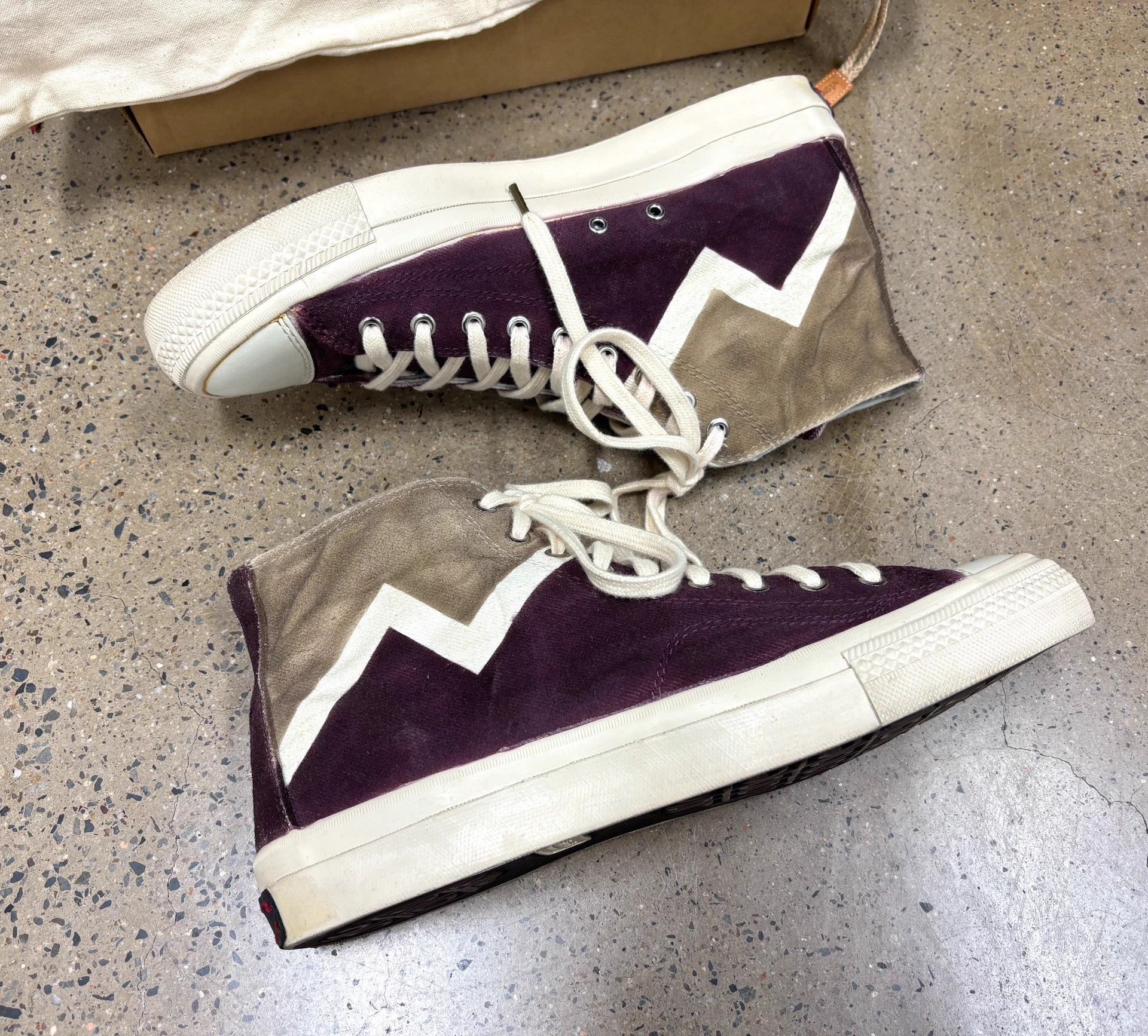 Visvim Visvim ICT Skagway hi Purple Hi-Top Canvas Sneaker US10/EU44 Size US 11 / EU 44 - 3 Thumbnail