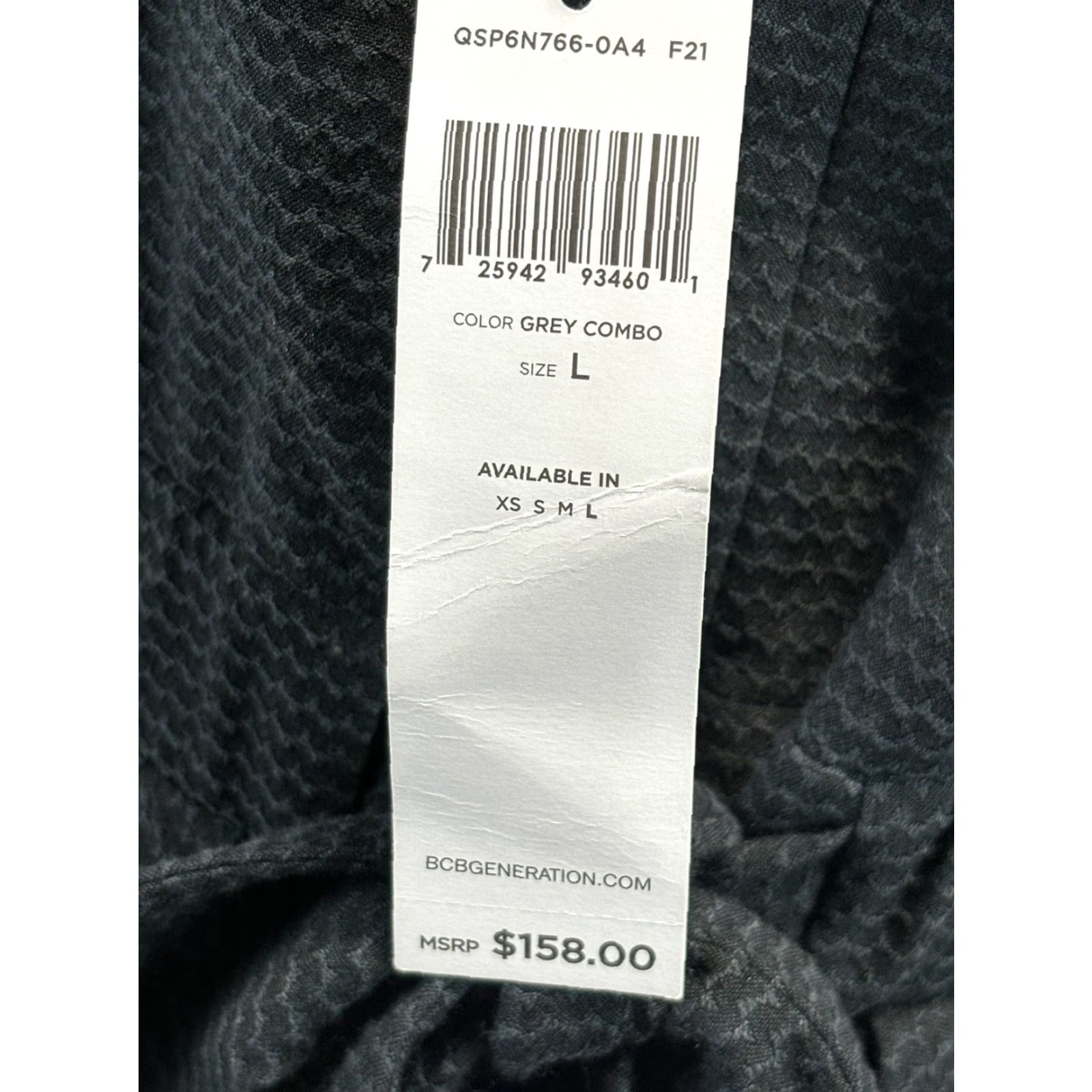 BCBGeneration BCBGeneration Dress Large Sleeveless Tie Back MSRP 58 Black Tank Layered Size L / US 10 / IT 46 - 6 Thumbnail