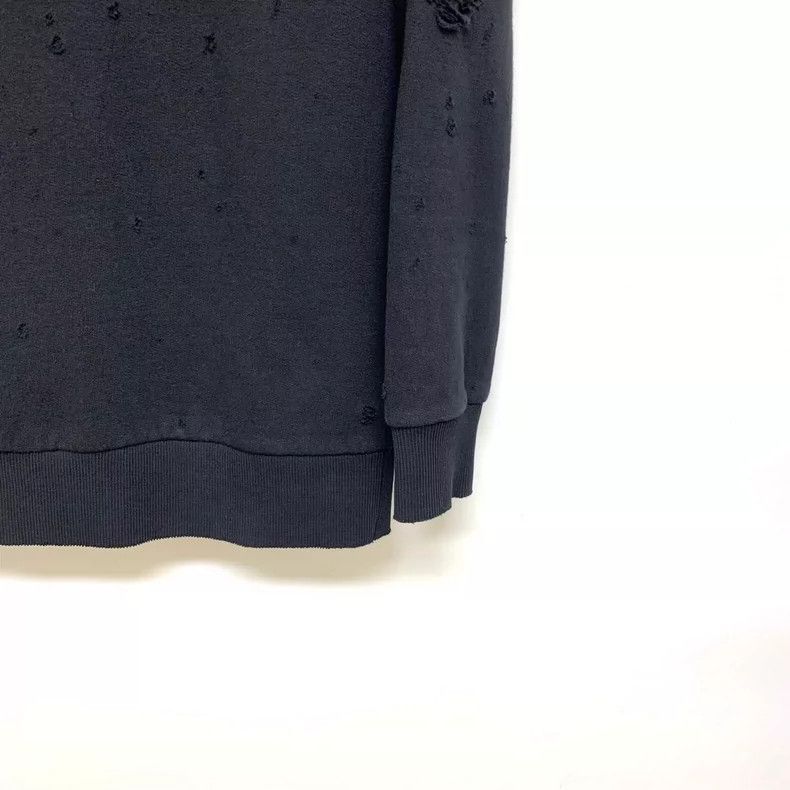 Givenchy Givenchy Black Ripped Crewneck Sweatshirt 2506-Nextarrow Size US XS / EU 42 / 0 - 6 Thumbnail