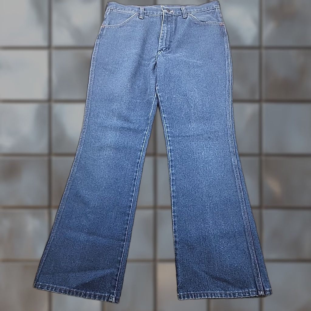 Wrangler VINTAGE Wrangler Jeans Mens 34x31 Blue Slim Fit Cowboy Cut 936DEN Post Malone USA Jeans Men's Slim 90s Cowboy Western Ranch Size US 34 / EU 50 - 1 Thumbnail