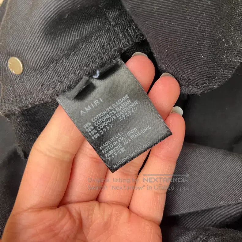 Amiri Amiri Black slim fit denim pants Size US 30 / EU 46 - 3 Thumbnail