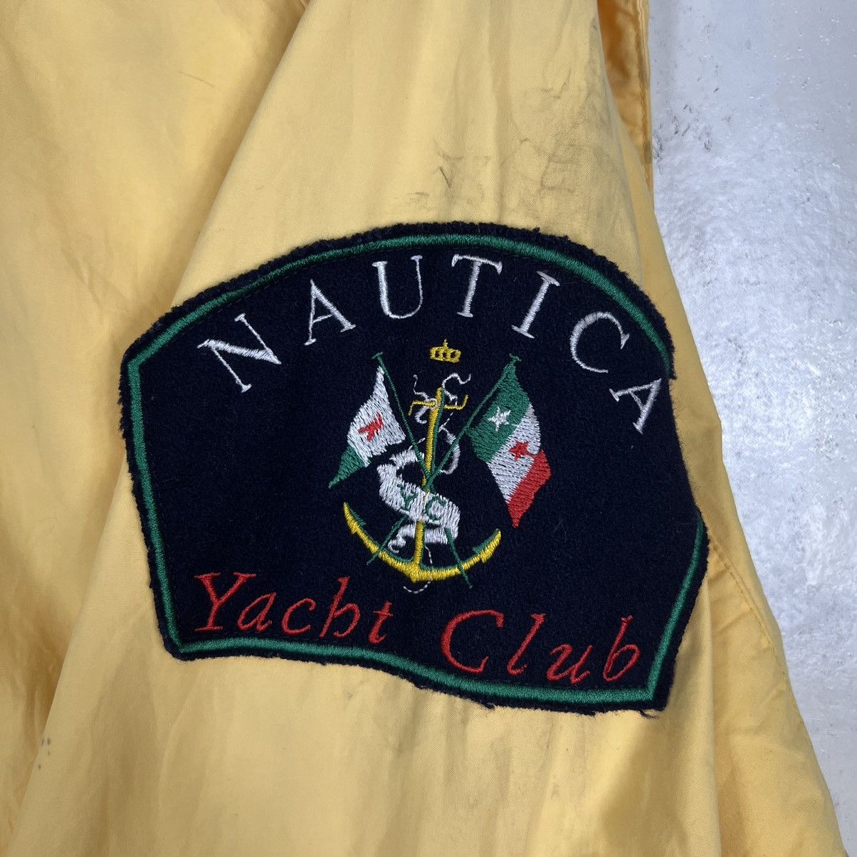 Mega Yacht × Nautica × Vintage 🔥 90s VINTAGE NAUTICA YACHT CLUB REVERSIBLE BOMBER JACKET Size US L / EU 52-54 / 3 - 16 Thumbnail