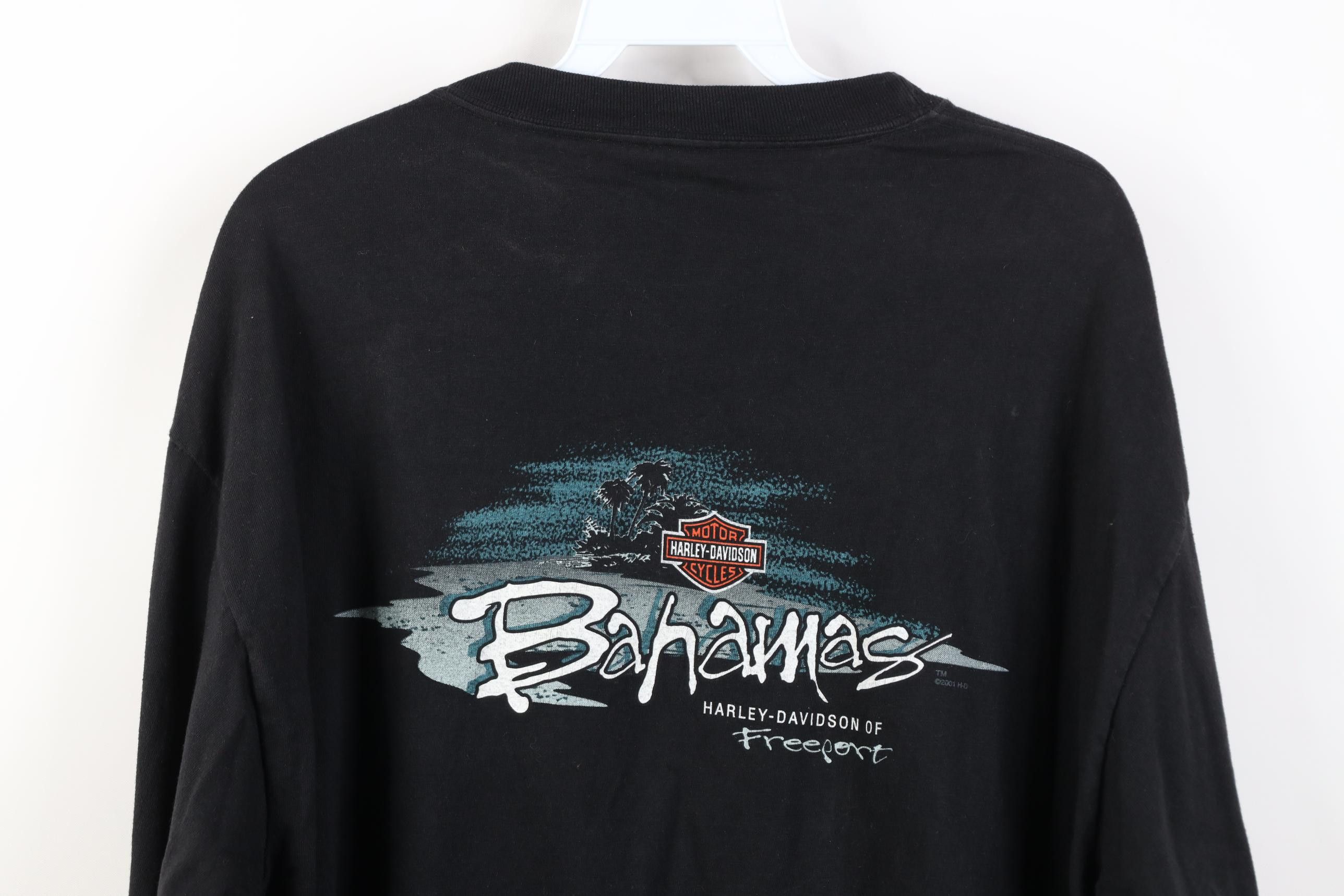 Harley Davidson Vintage Y2K 2003 Harley Davidson Shark Long Sleeve T-Shirt Size US L / EU 52-54 / 3 - 17 Thumbnail
