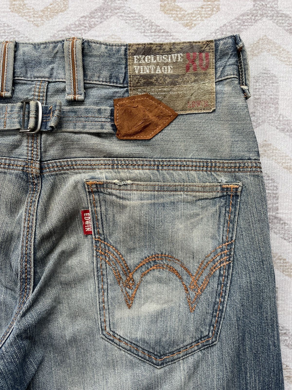 Edwin × If Six Was Nine × Vintage Edwin XV Buckle Back Jeans Size US 34 / EU 50 - 6 Thumbnail