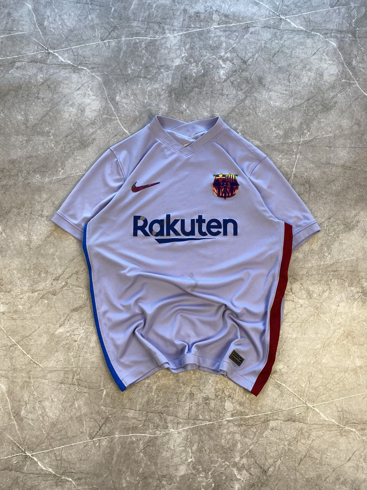 Nike × Vintage Rare Nike FC Barselona 2021/2022 Away Soccer Jersey Size US L / EU 52-54 / 3 - 2 Thumbnail