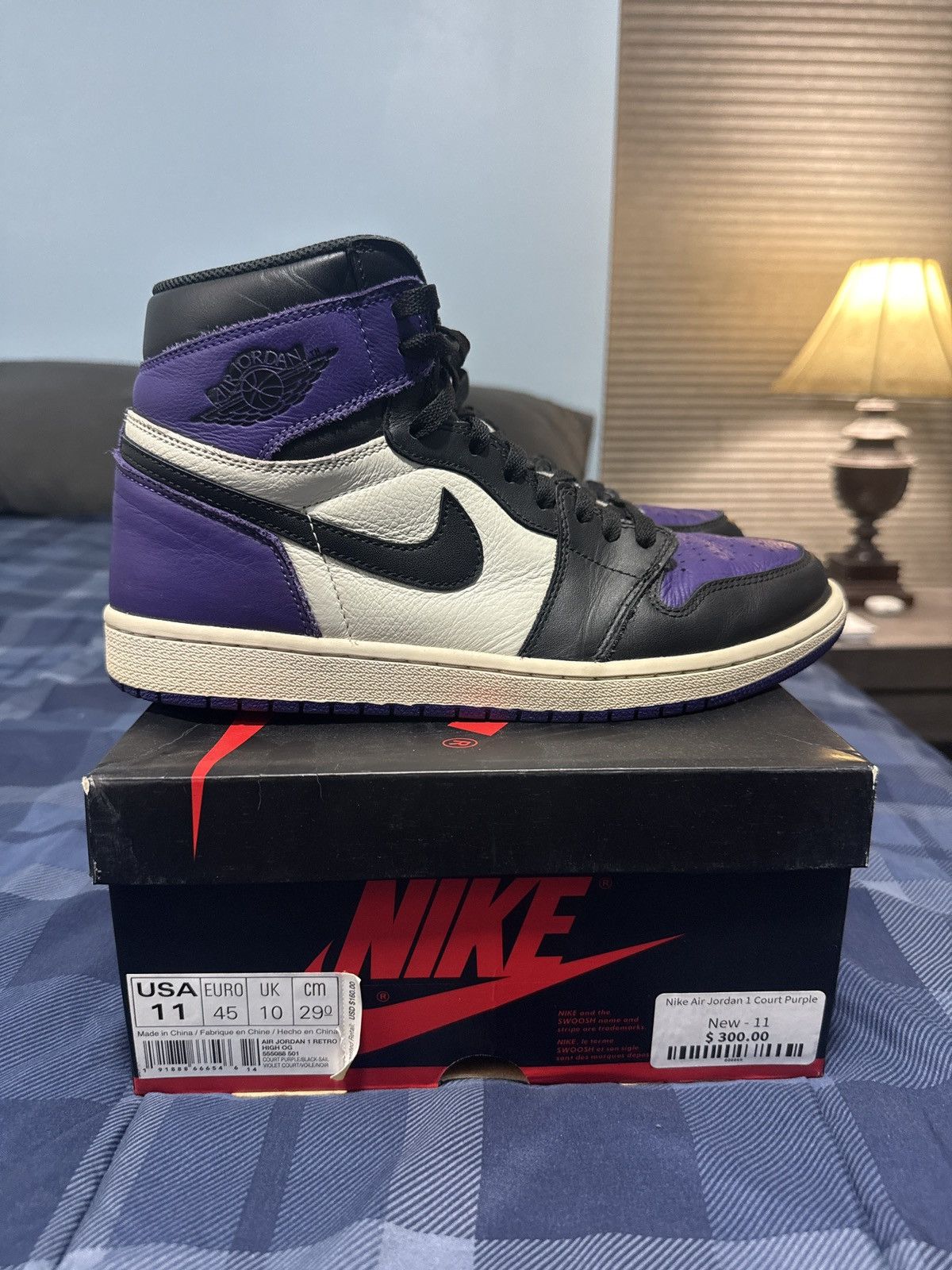 Jordan Brand Jordan 1 Court Purple Size US 11 / EU 44 - 2 Thumbnail